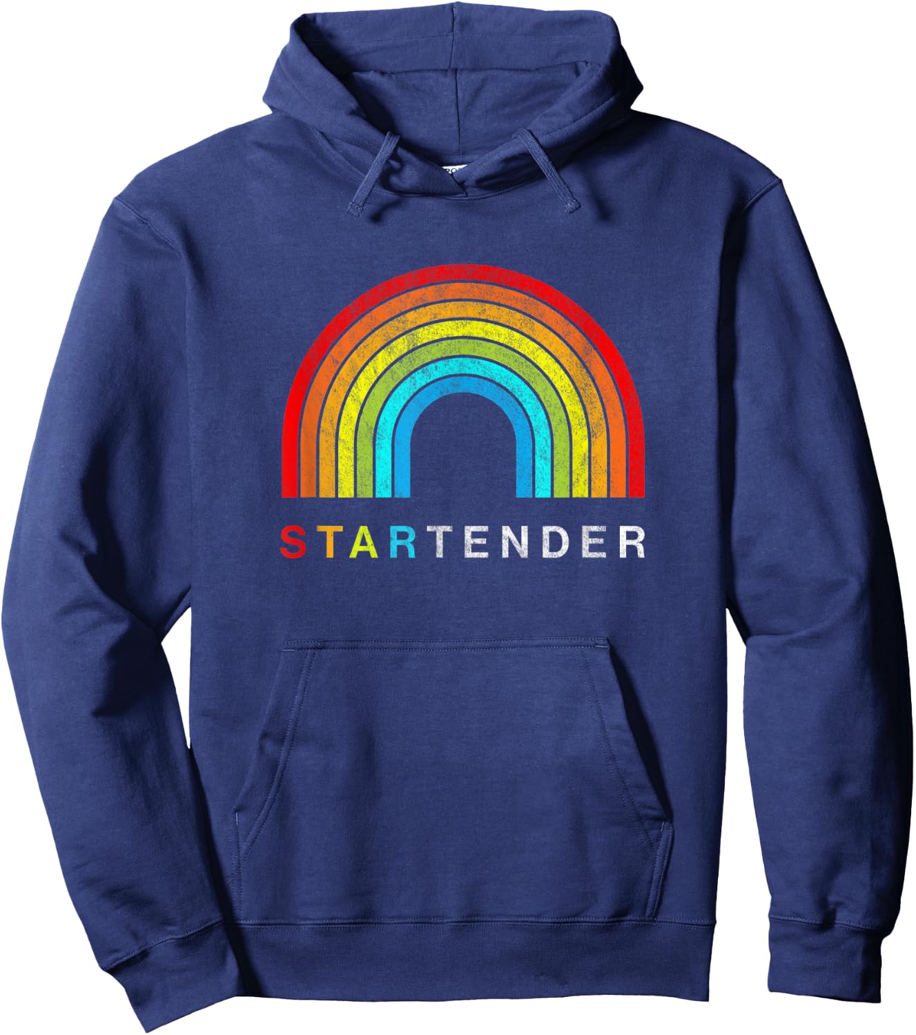 Startender | Rainbow Bartender Pride Hoodie - Hoodie | Navy