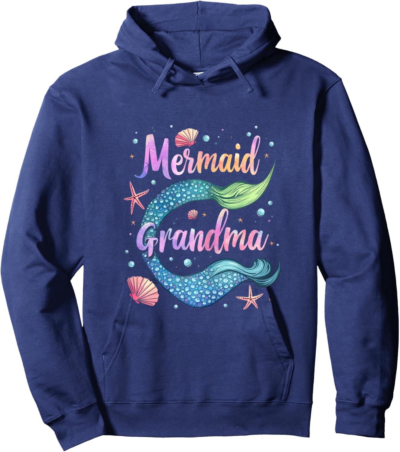 Mermaid Grandma Hoodie - Hoodie | Navy