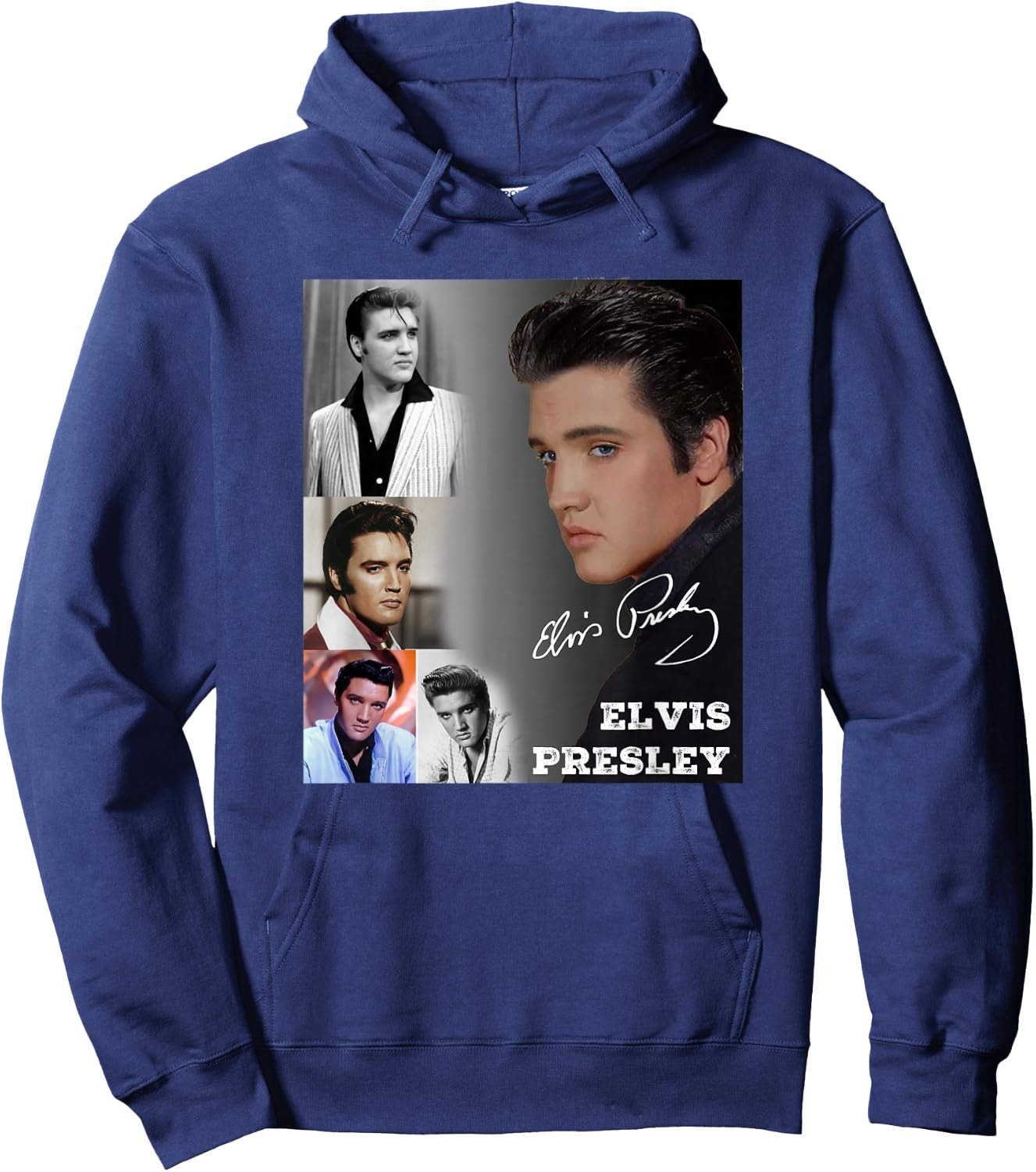 Elvis Presley_005 , black Hoodie - Hoodie | Navy