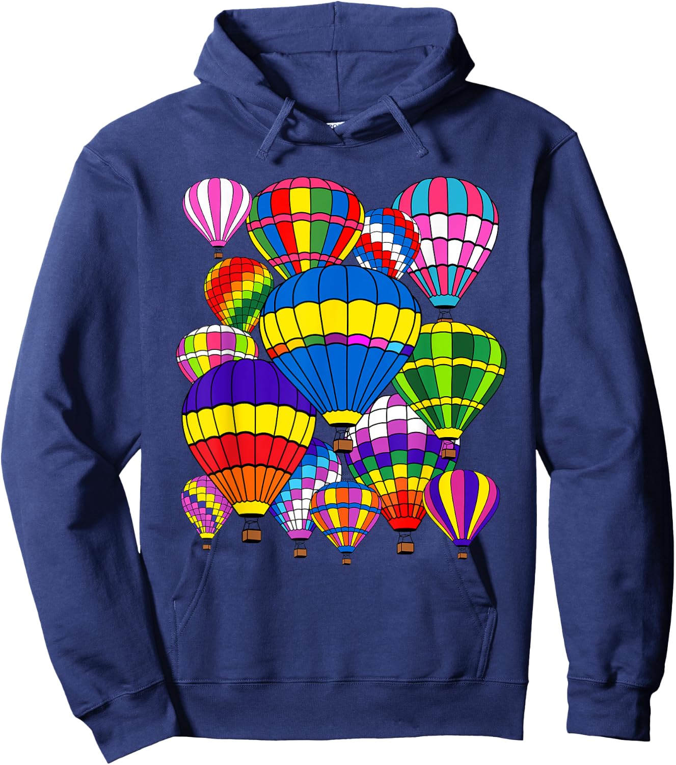 Funny Hot Air Balloon Festival Balloonist Fly Ballooning Hoodie - Hoodie | Navy