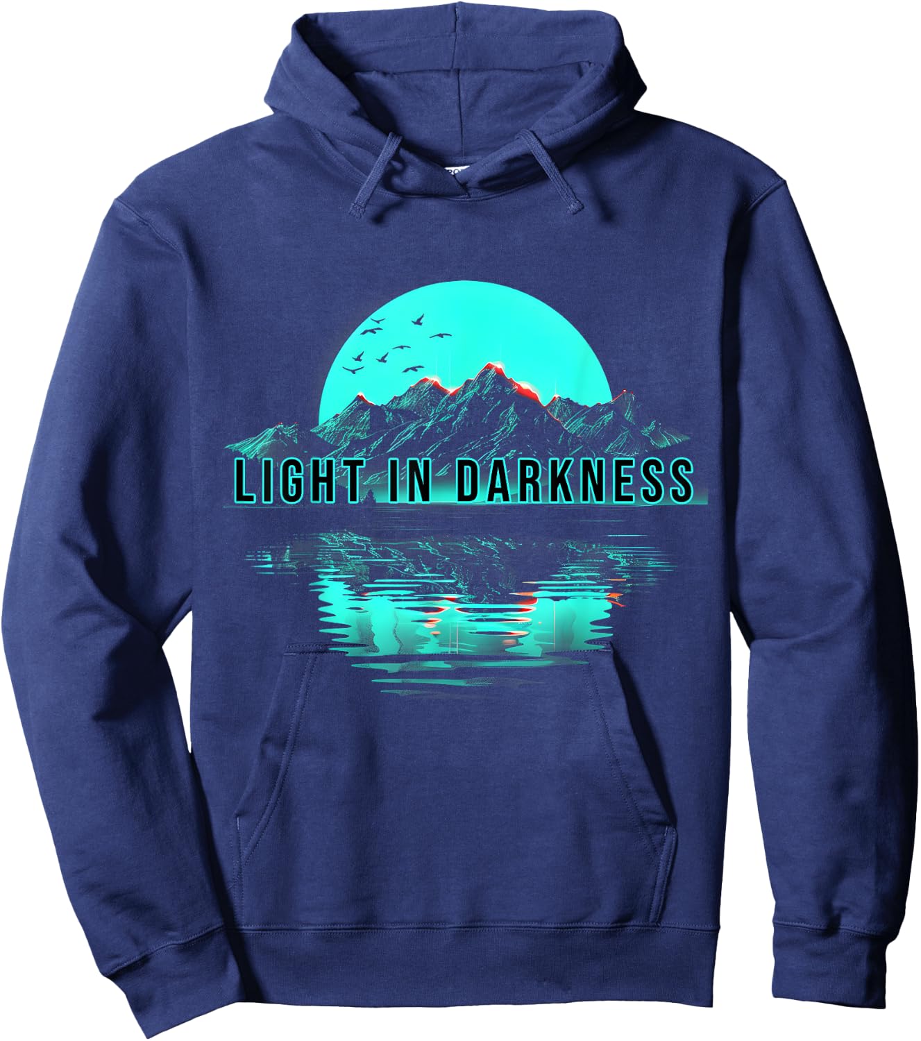 great Mountain Graphic Ideal for Hiking and Exploration Hoodie - Hoodie | Navy