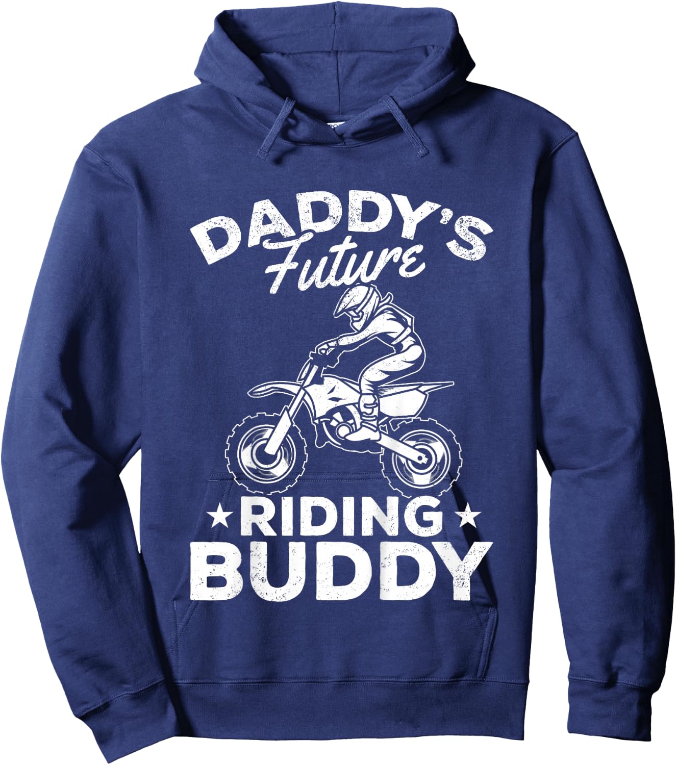 Daddy's Future Riding Buddy Motocross Kids Dirt Bike Boy Hoodie - Hoodie | Navy