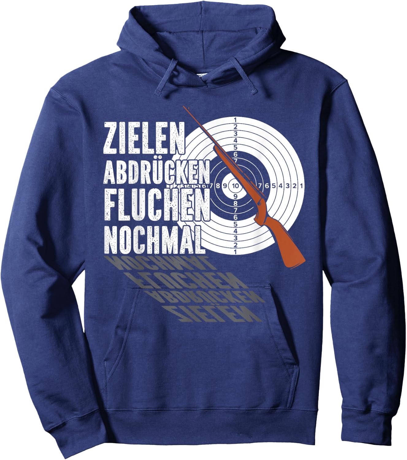 Shooting Club Great Shooting Range , black Hoodie - Hoodie | Navy