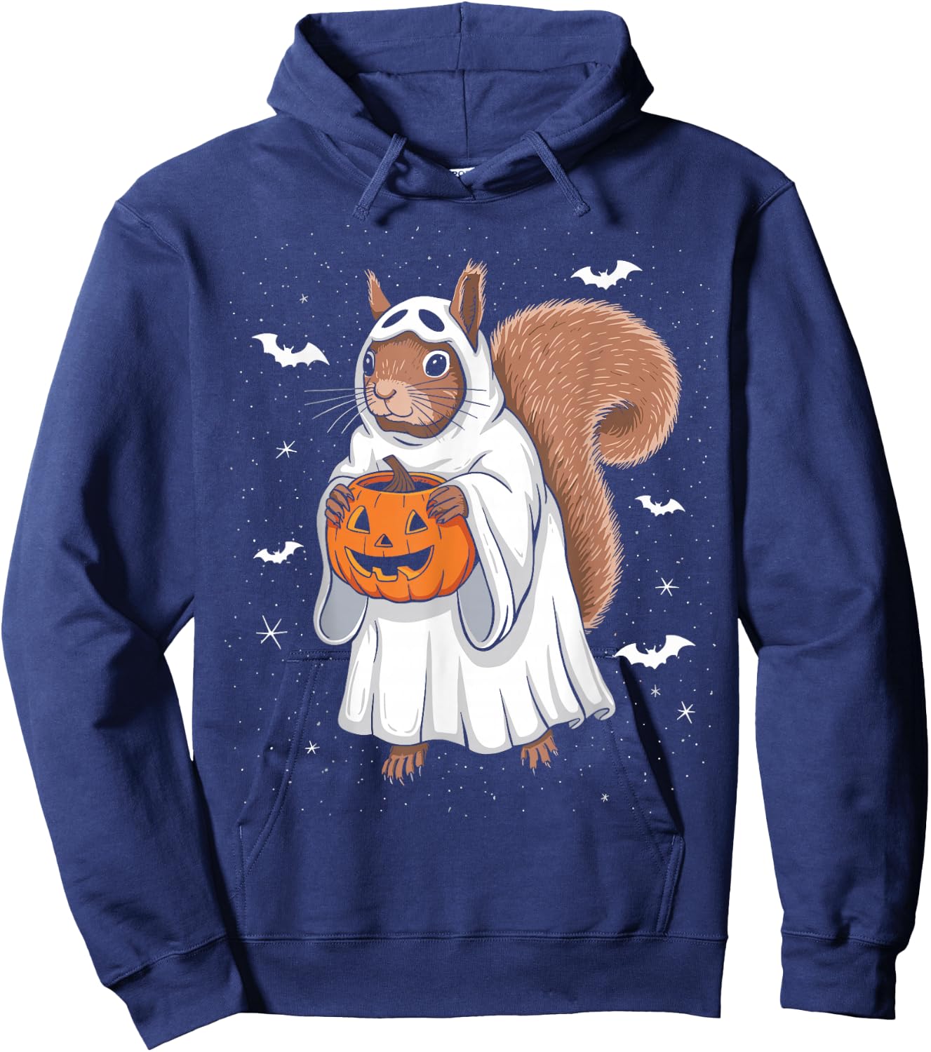 Funny Ghost Squirrel Lovers Spooky Halloween Costume Hoodie - Hoodie | Navy