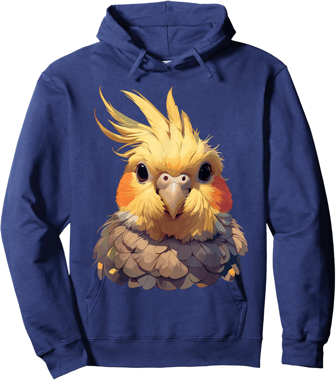 Nymphensittiche Nymphensittich - Damen - Schwarz - Tierdruck - Kurzarm - S Hoodie - Hoodie | Navy