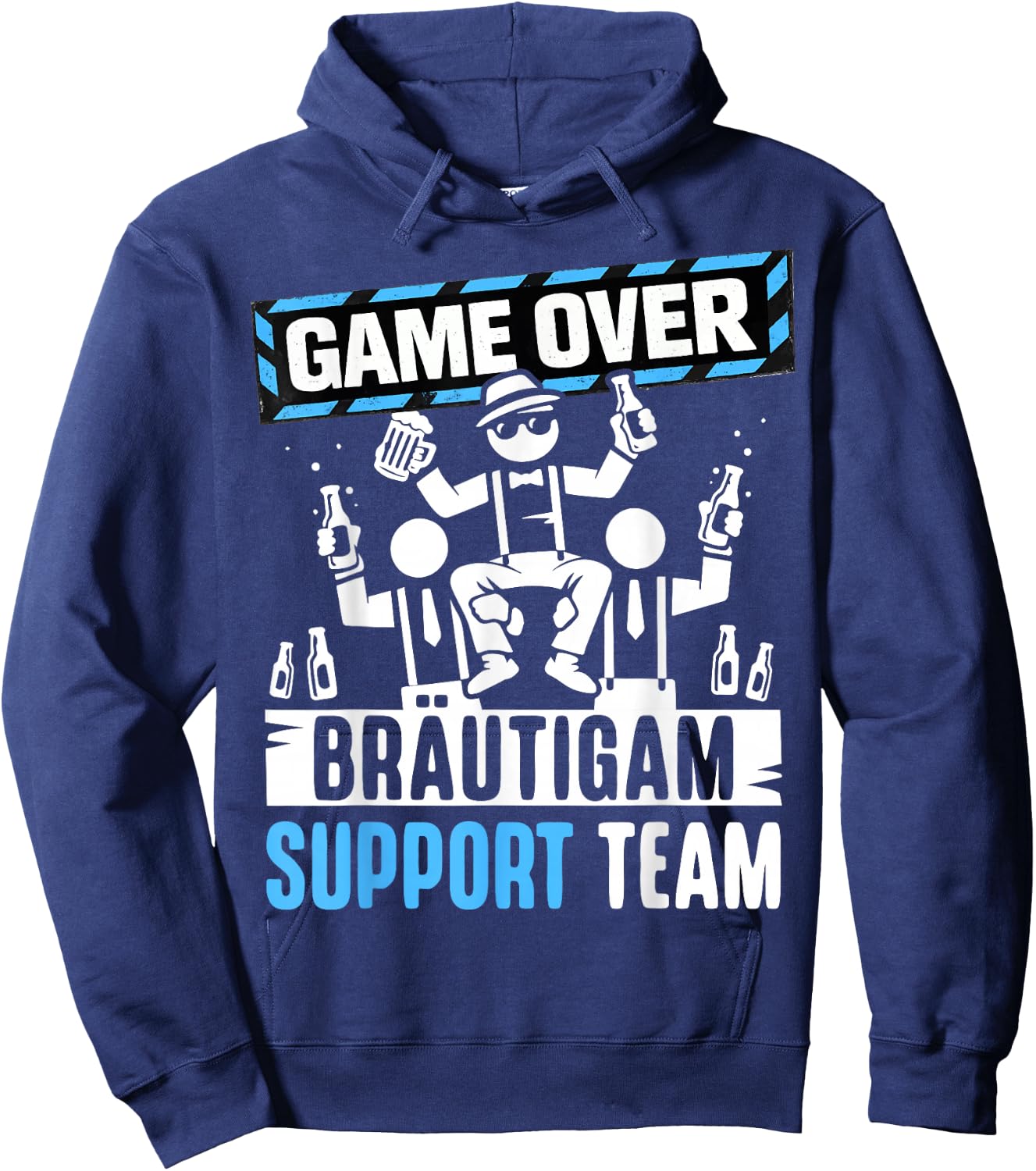 Junggesellenabschied JGA Männer Team Bräutigam JGA Hoodie - Hoodie | Navy