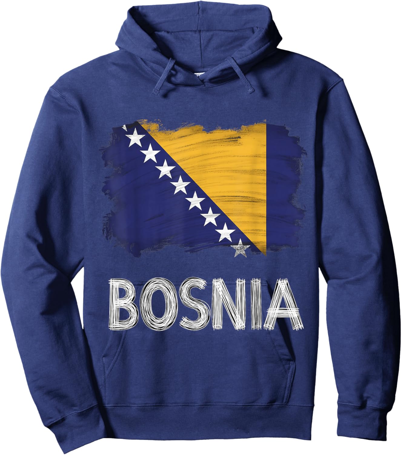 Bosnien und Herzegowina Flagge Bosnische Wurzeln Hoodie - Hoodie | Navy