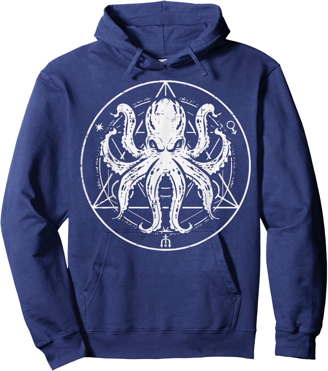 Octopus Hexagram Cephalopod Sea Animal Men Women Kids Teen Hoodie - Hoodie | Navy