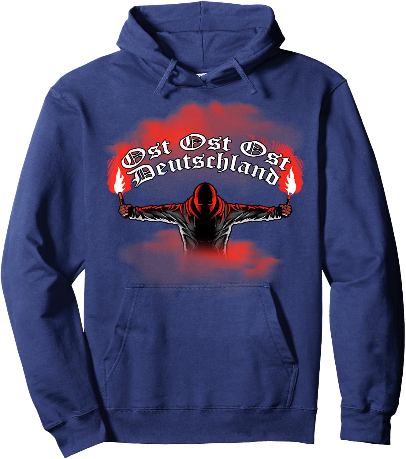 East Germany - Pyrotechnics - Pyro - Bengalo - Red , black Hoodie - Hoodie | Navy