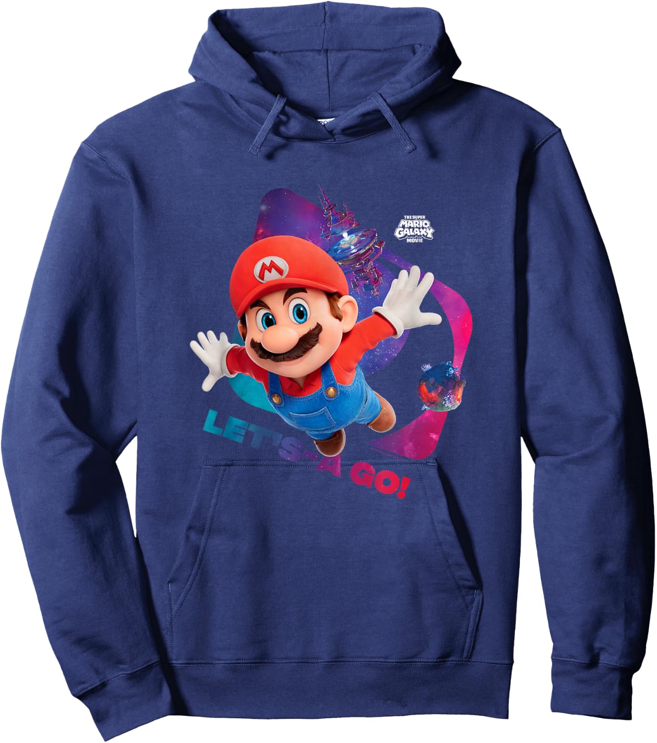 The Super Mario Galaxy Movie Let’s-A Go! Hoodie - Hoodie | Navy