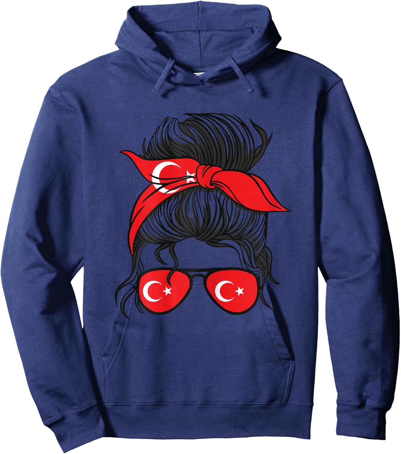 Turkiye Mädchen Türkei Mädchen Türkische kizi Frauen Türkische Flagge Hoodie - Hoodie | Navy