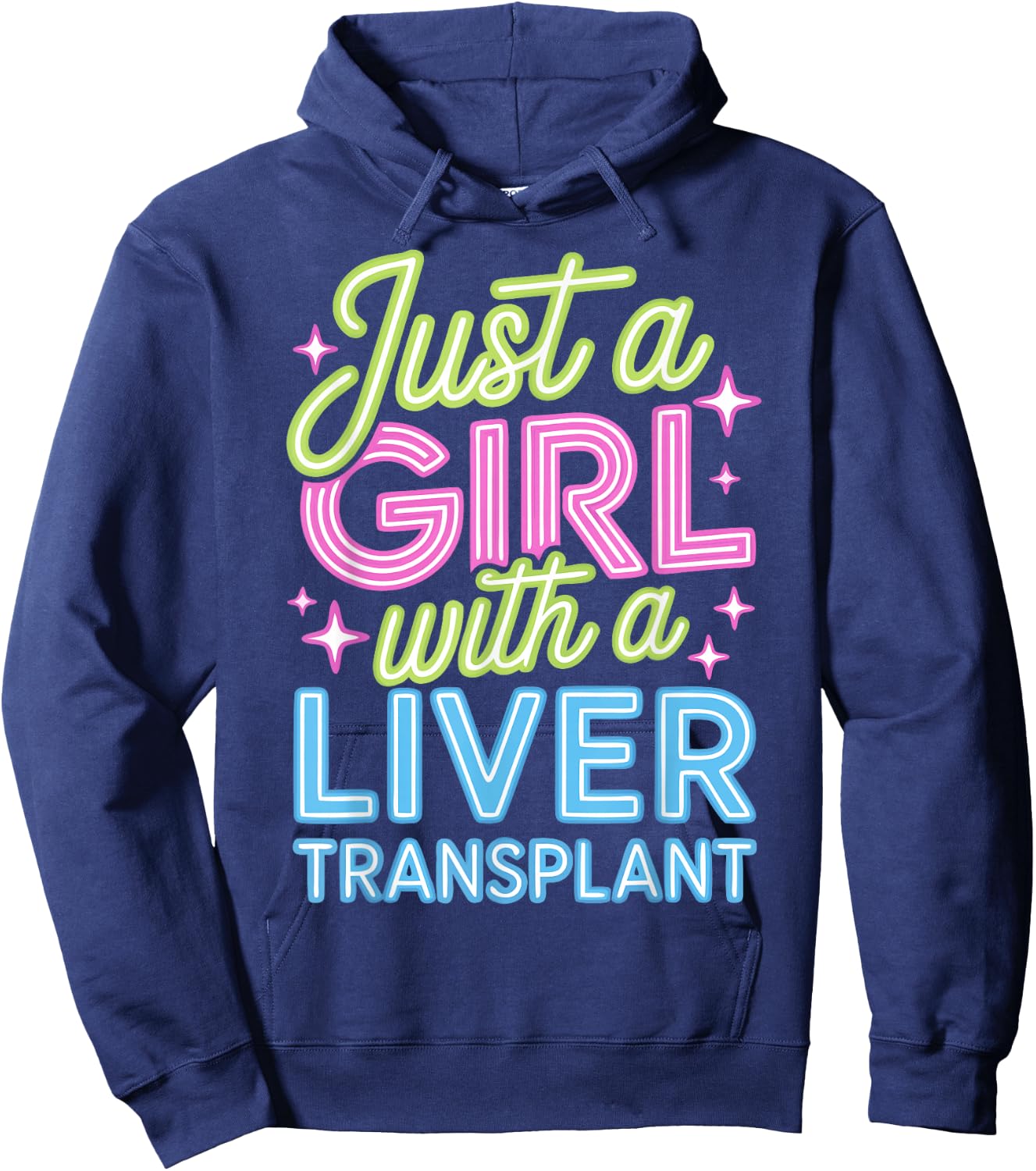 Girl Liver Transplant Recipient Hoodie - Hoodie | Navy