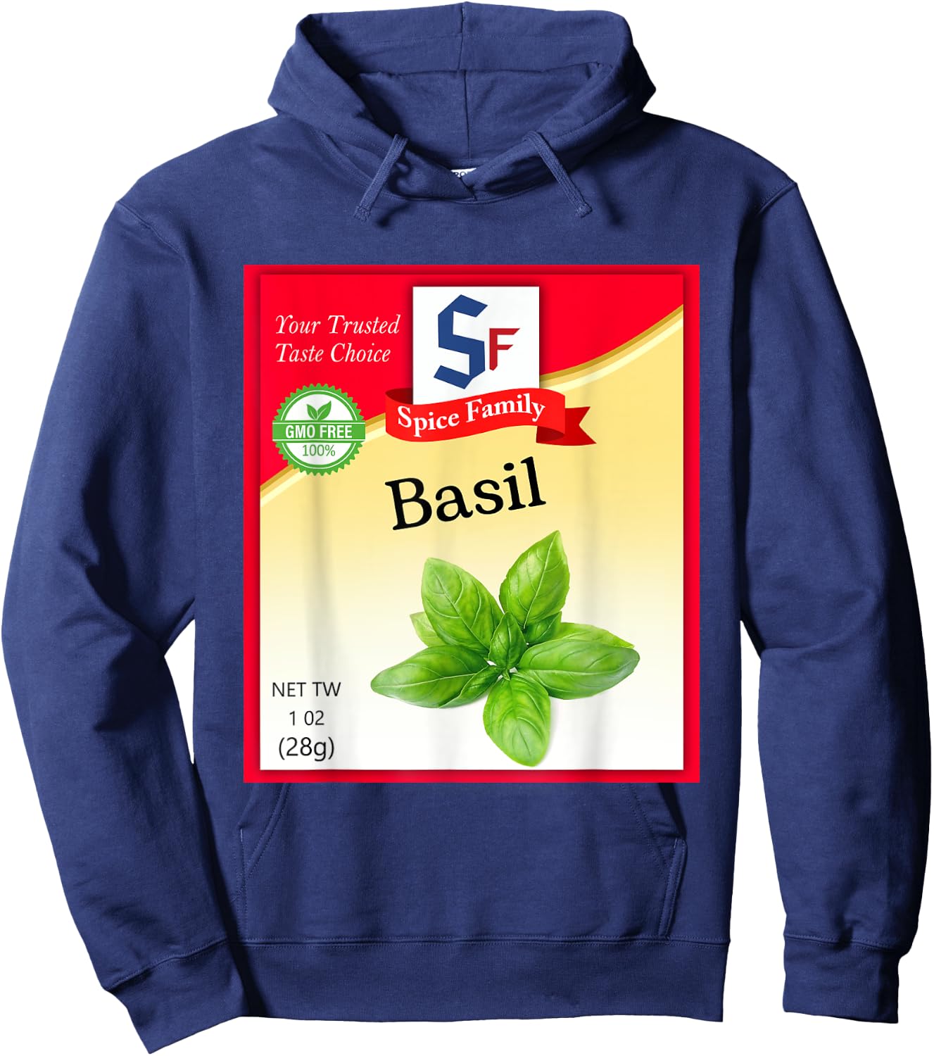 Basil Spice Condiment Costume Holiday Spice Group Costumes Hoodie - Hoodie | Navy