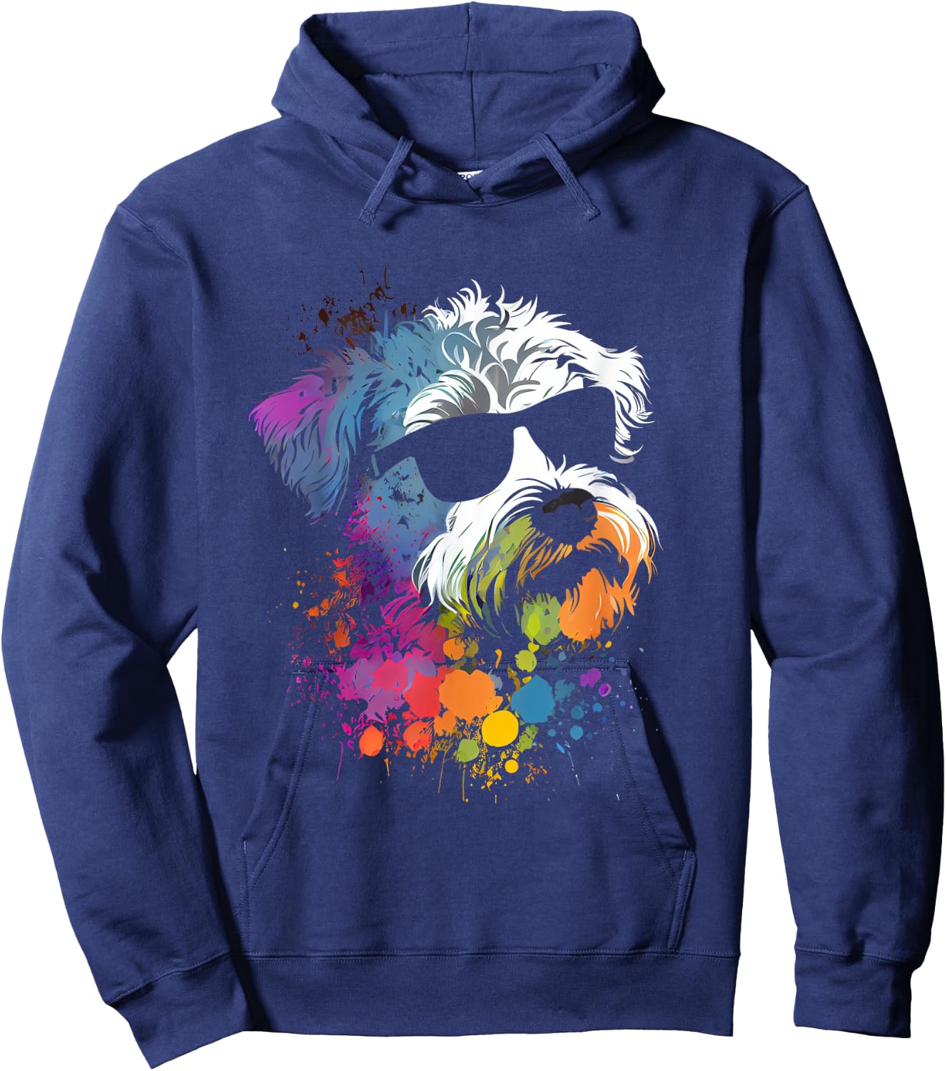 Schnoodle Dog Fans Schnauzer Dog , black Hoodie - Hoodie | Navy