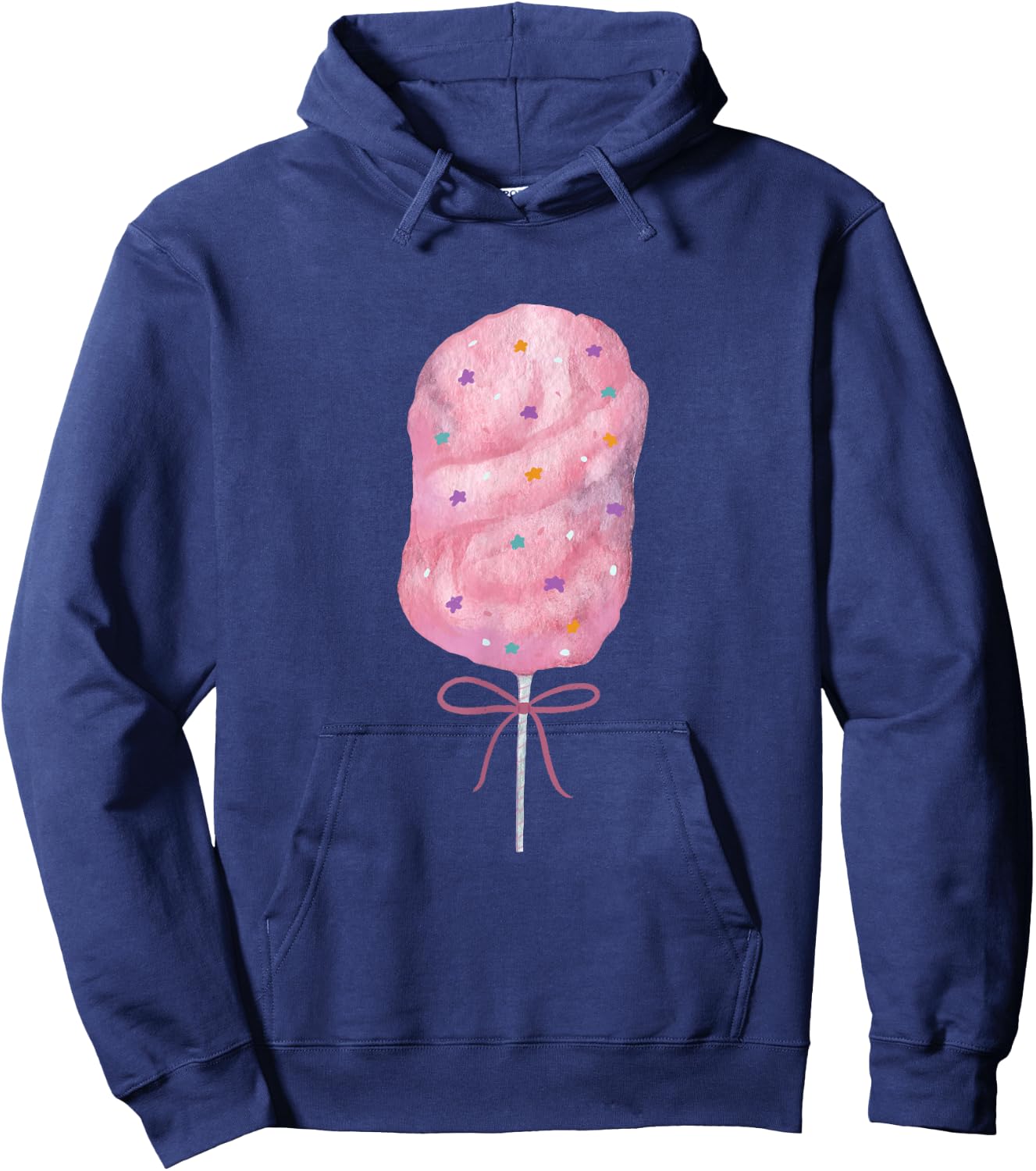 Pink Cotton Candy State Fair Food , black Hoodie - Hoodie | Navy
