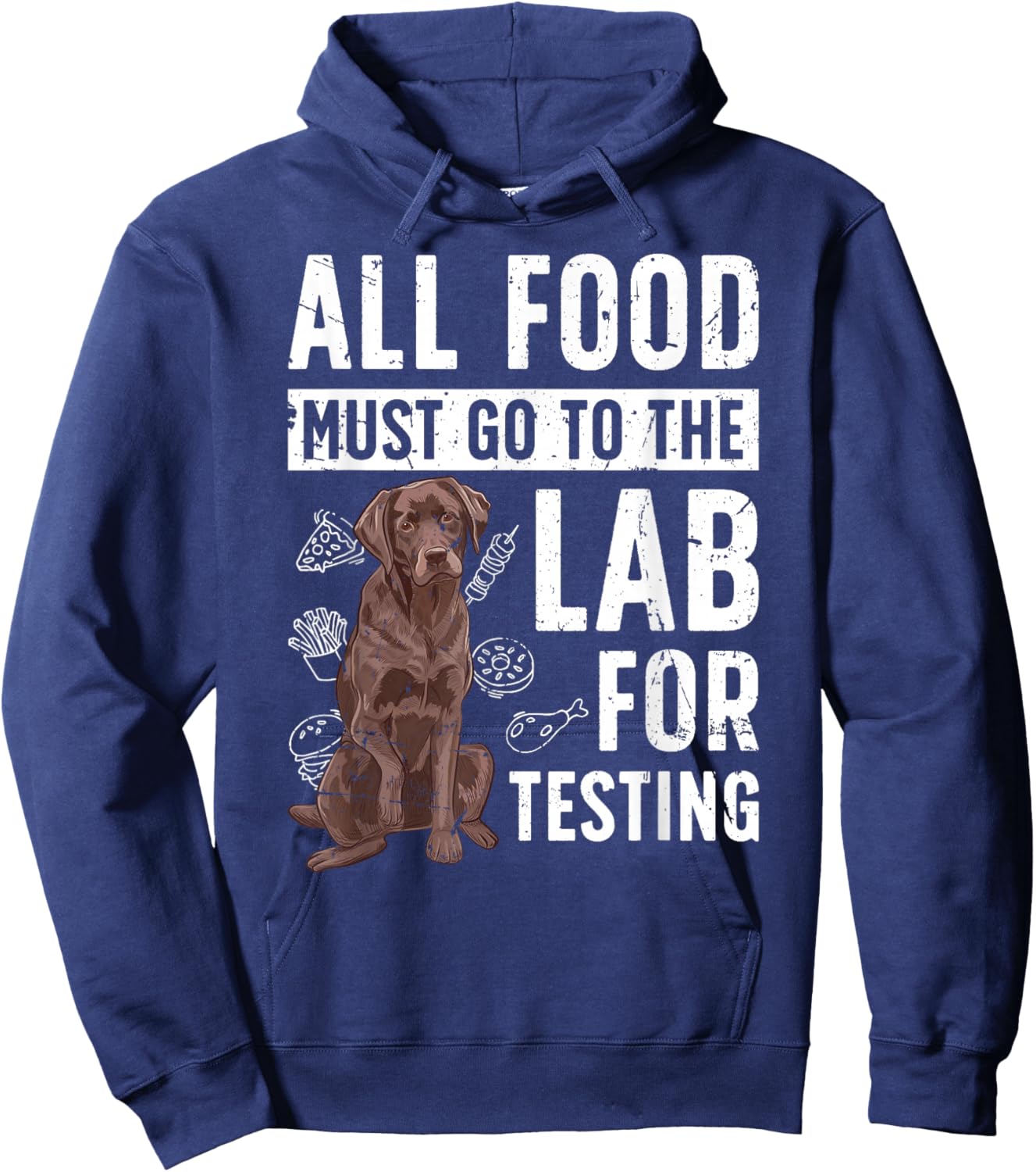 Chocolate Lab Owner Funny Chocolate Labrador Lover Hoodie - Hoodie | Navy