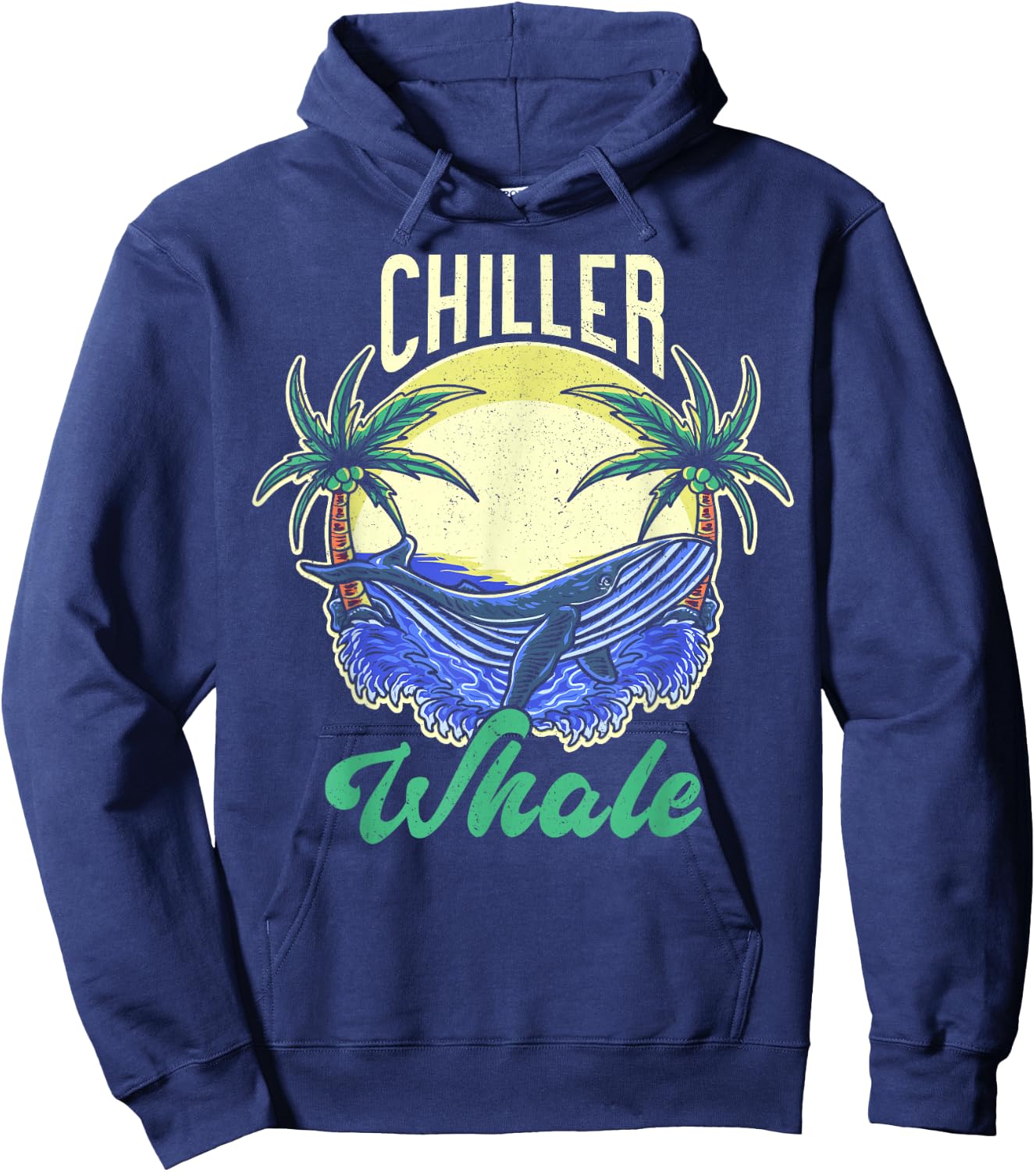 Chiller Whale Funny Whale Watching Hoodie - Hoodie | Navy