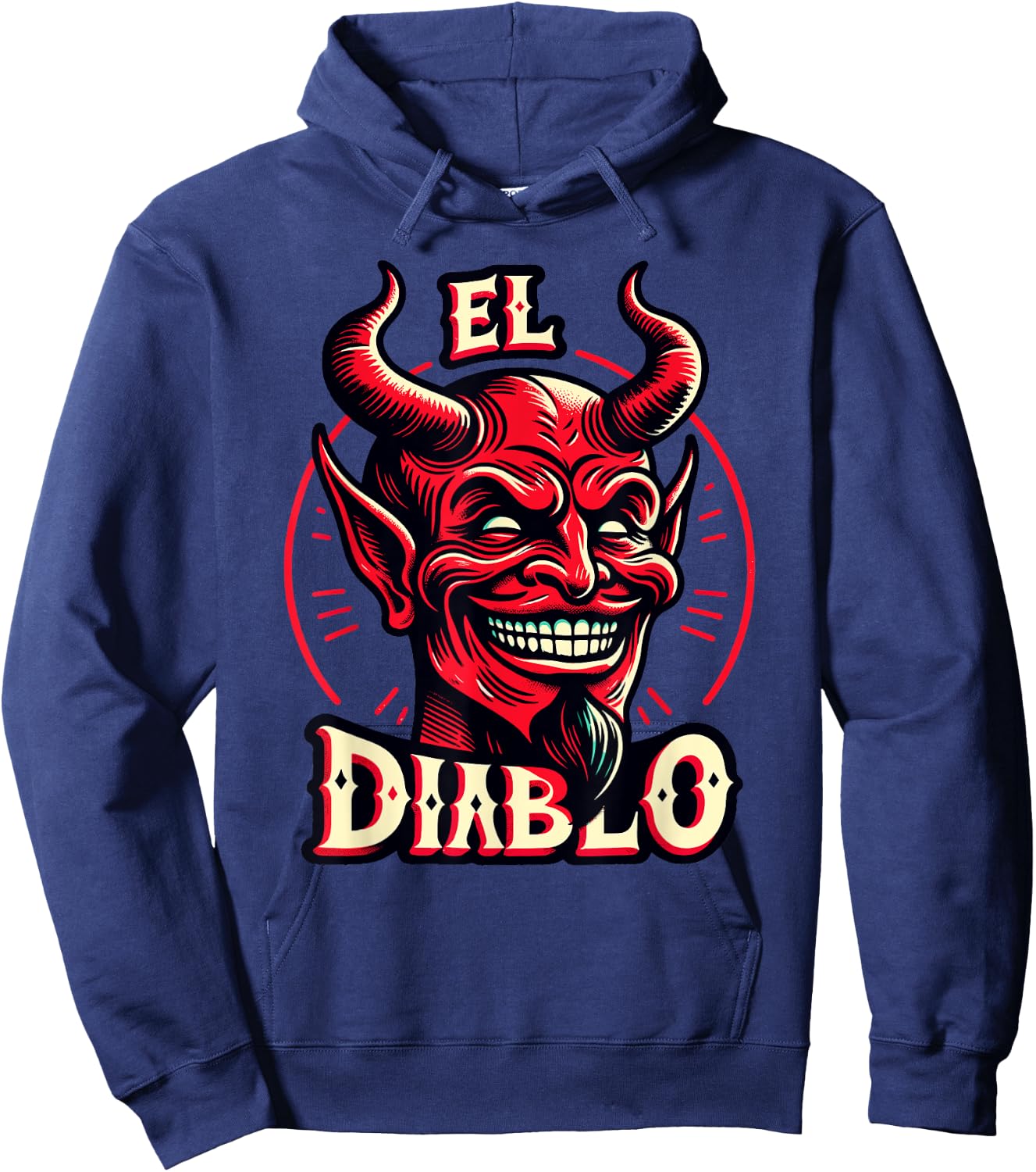 El Diablo , Black, S Hoodie - Hoodie | Navy