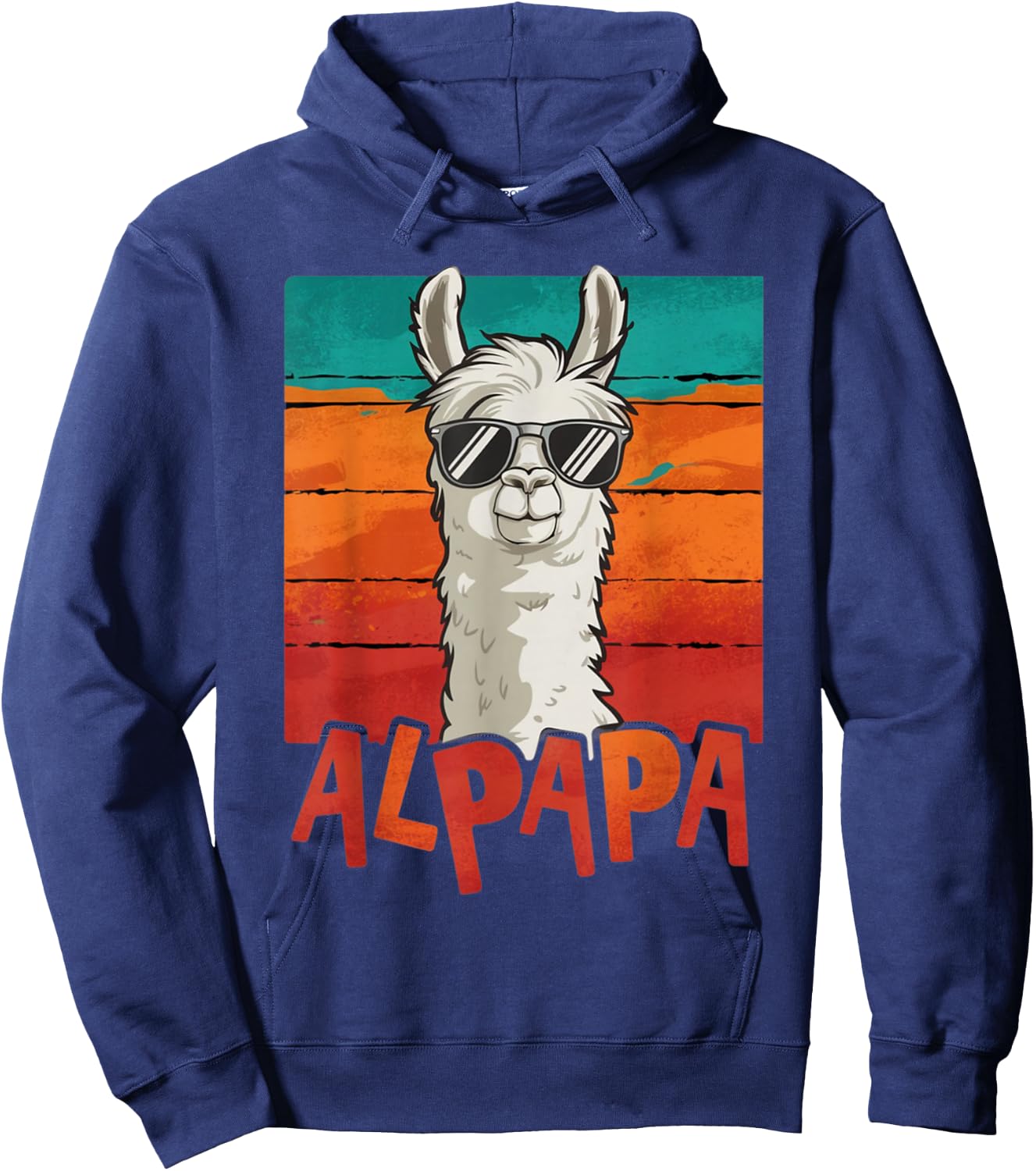 Alpaka Best Dad Alpaka Vatertagsgeschenk für Papa Hoodie - Hoodie | Navy