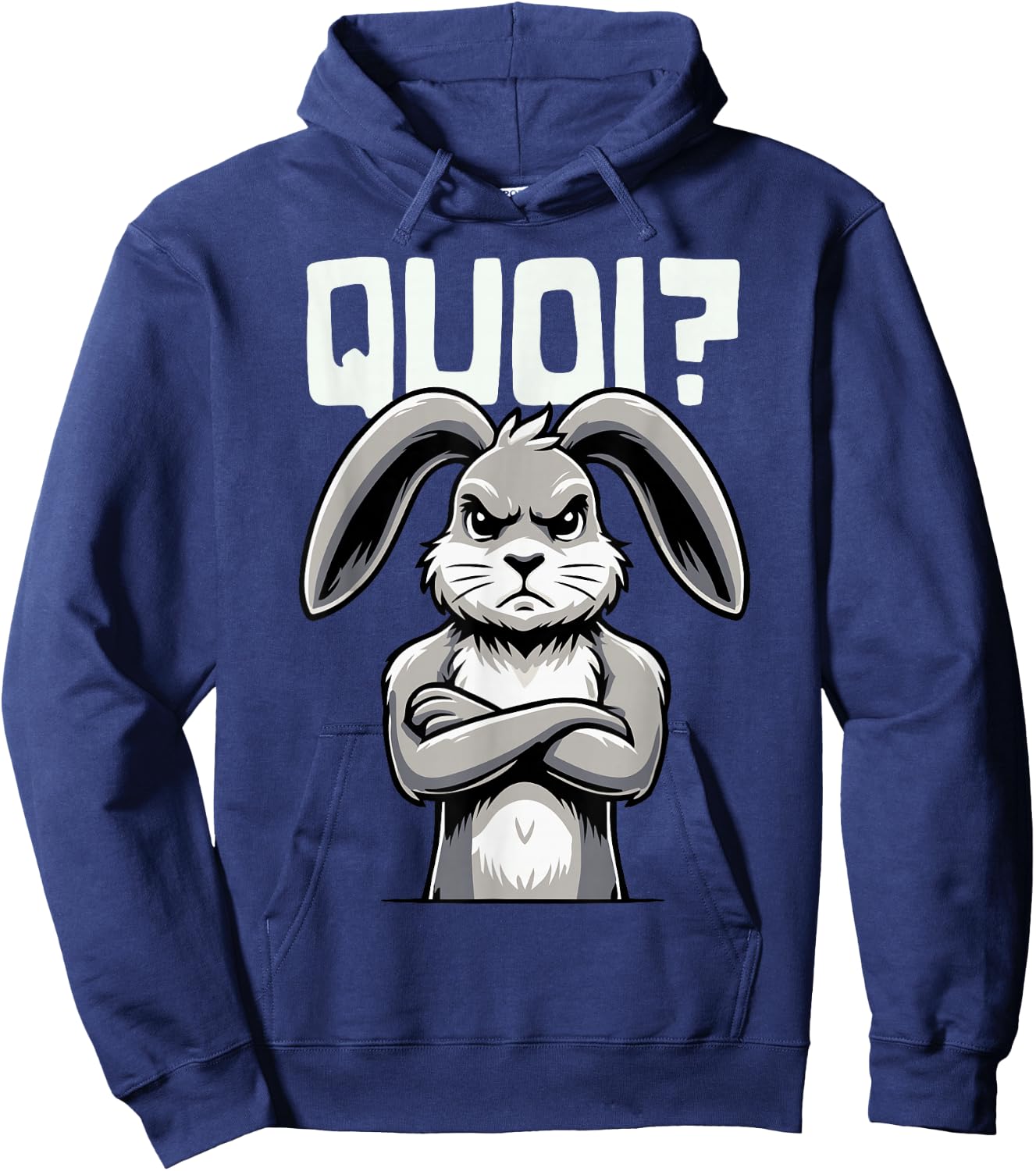 Funny Rabbit Woman Girl Boy Child What Rabbit , Black, S Hoodie - Hoodie | Navy