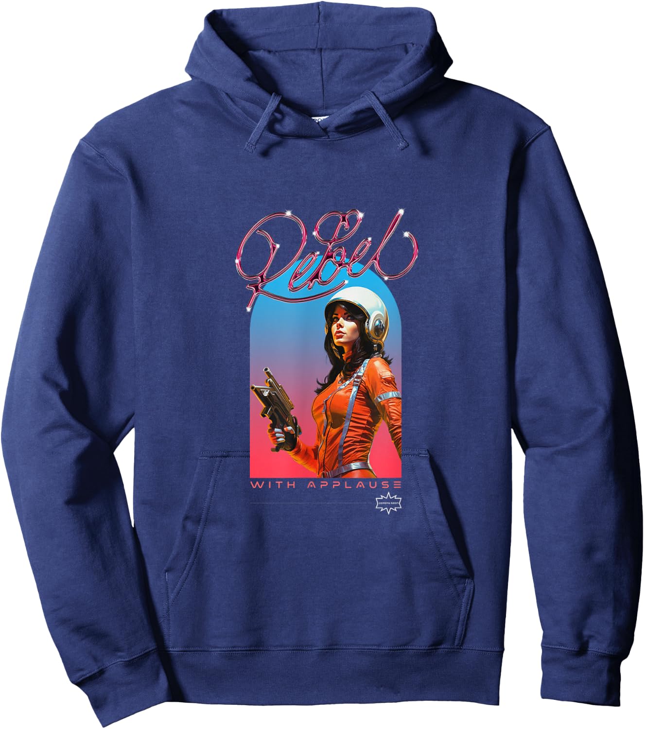 Rebel With Applause Hoodie - Hoodie | Navy