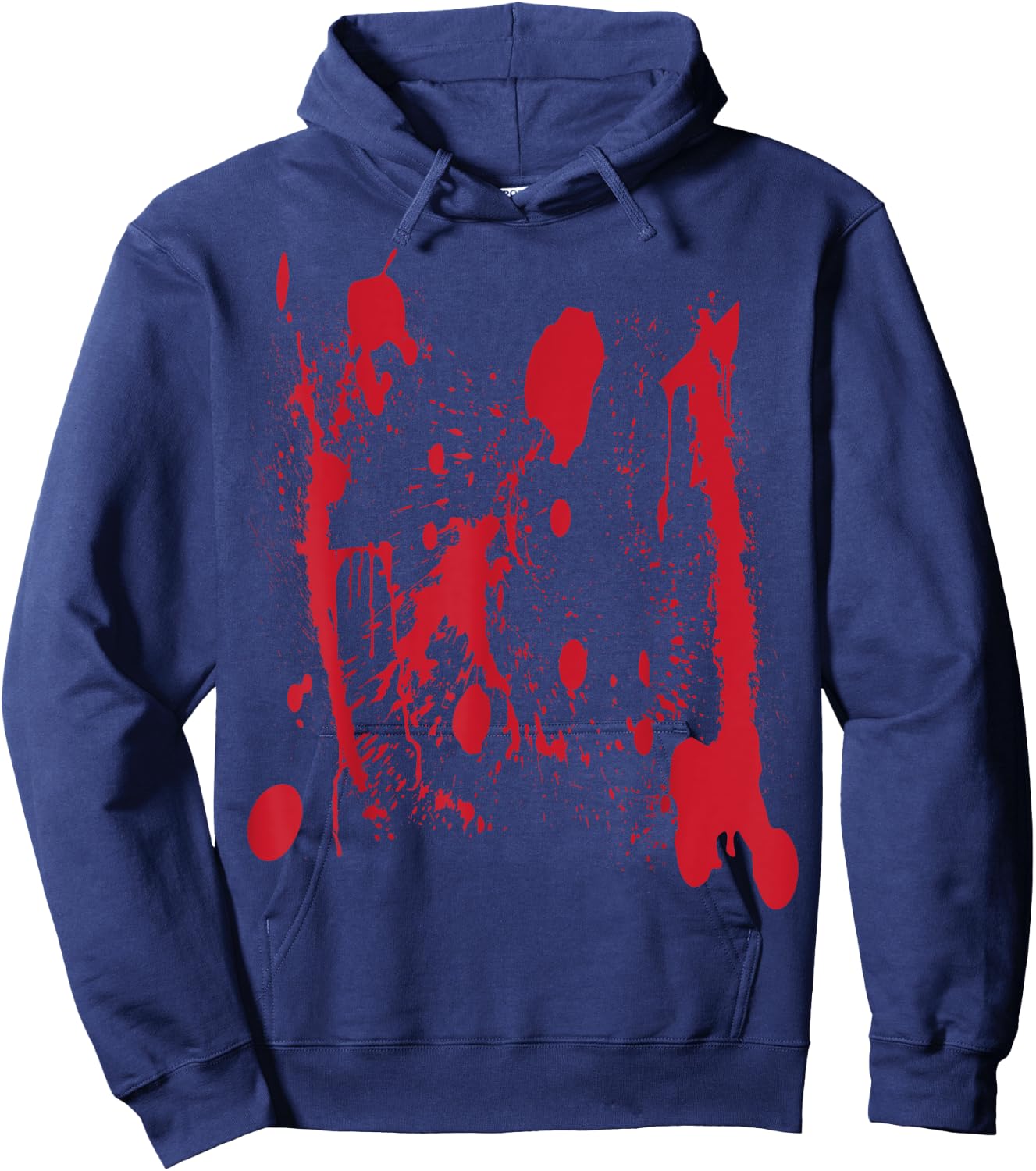 Blood Splatter Halloween Zombie Victim Hoodie - Hoodie | Navy