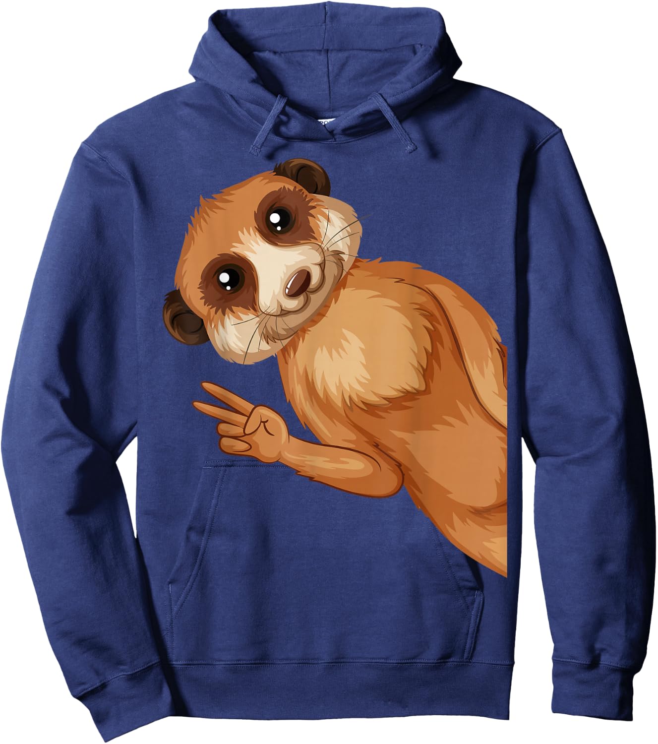 Meerkat Children's Girls Boys , black Hoodie - Hoodie | Navy