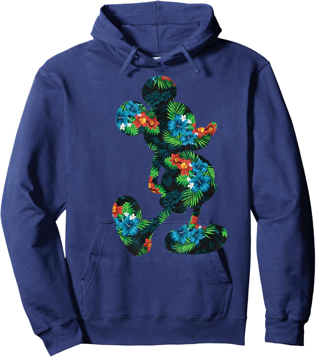 Disney - Tropical Mickey Print Hoodie - Hoodie | Navy