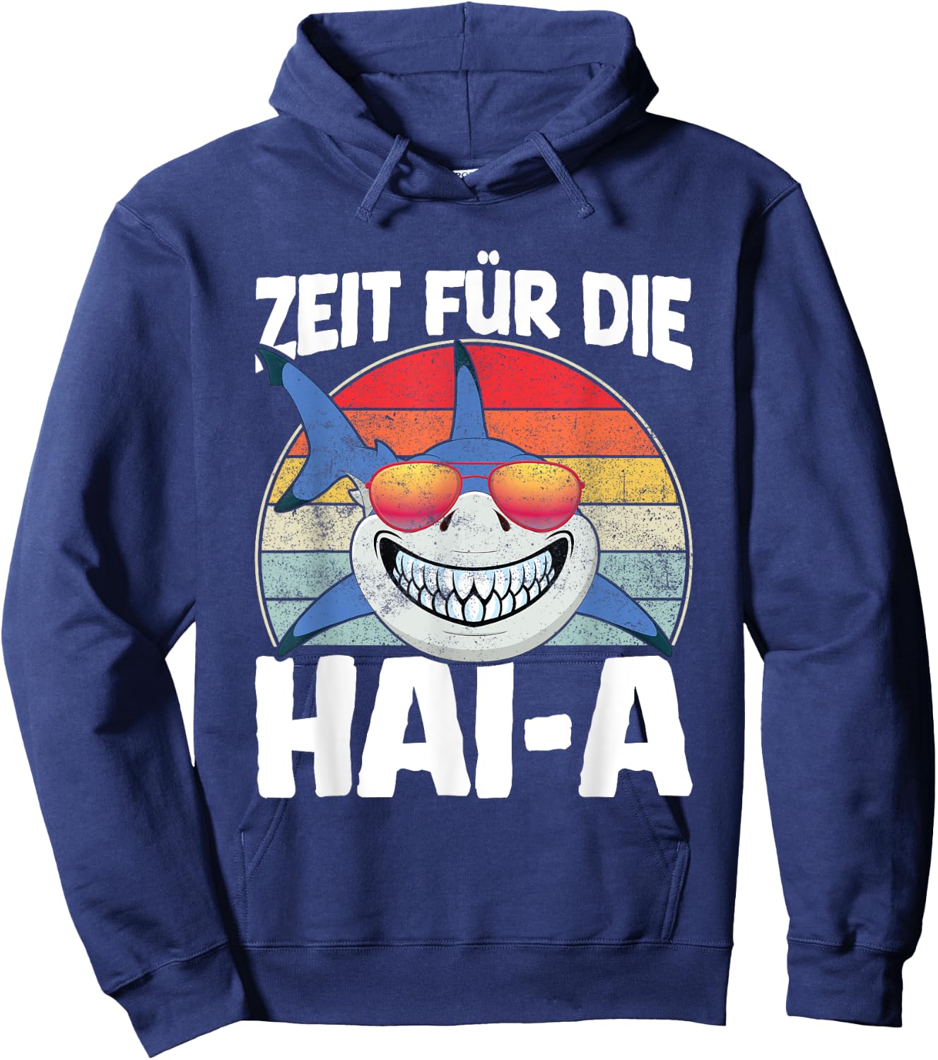 Zeit Für Die Haia Hai Schlafshirt Müde Pyjama Lustig Schlaf Hoodie - Hoodie | Navy