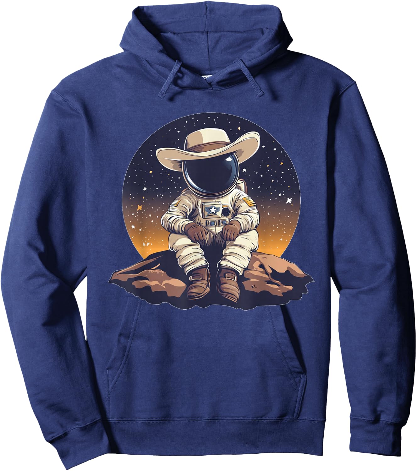 Rodeo Astronaut Costume for Cowboy and Space Lovers Hoodie - Hoodie | Navy