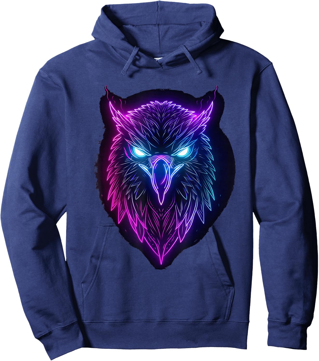 Odin farbiger lila Rabe Odins Rabe Wikinger Walhalla Pagan Hoodie - Hoodie | Navy