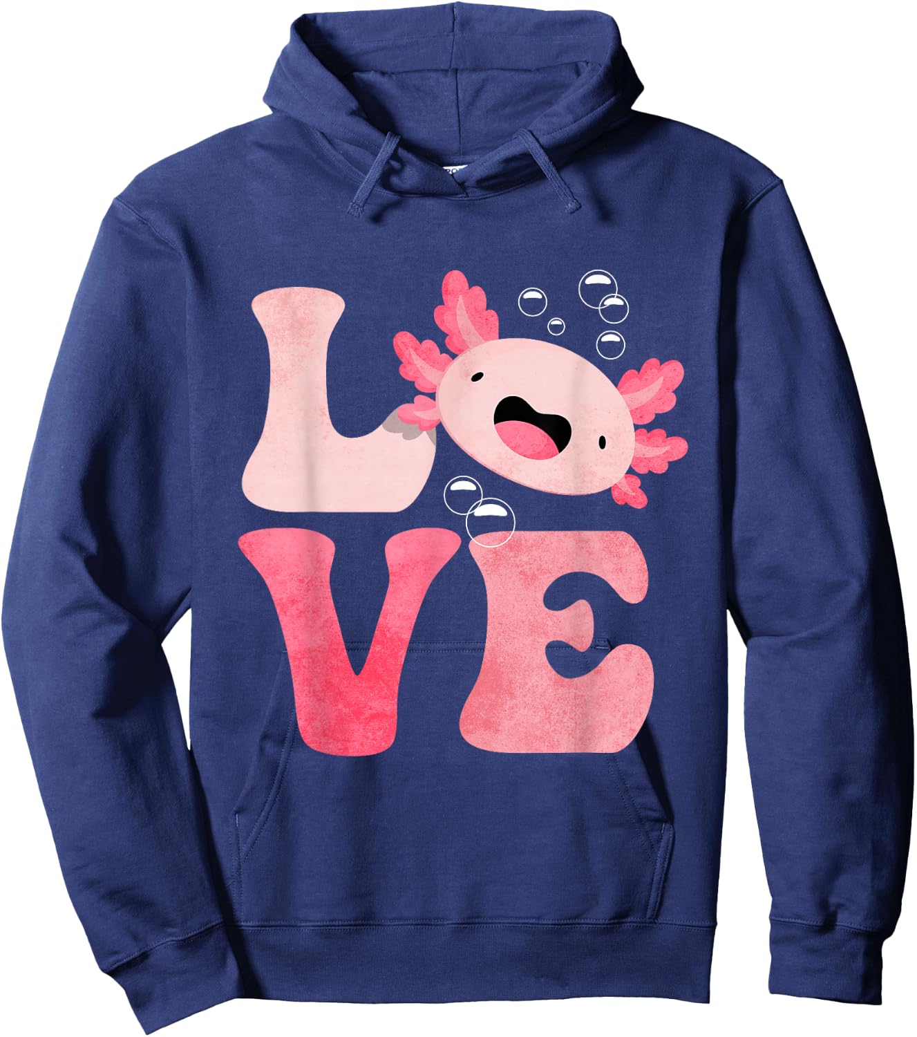 Axolotl LOVE Hoodie - Hoodie | Navy