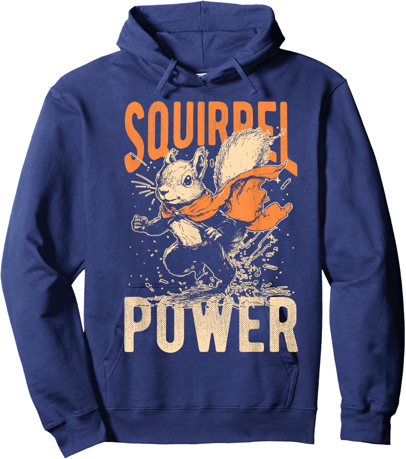 Squirrel POWER Squirrel Superhero Hoodie - Hoodie | Navy