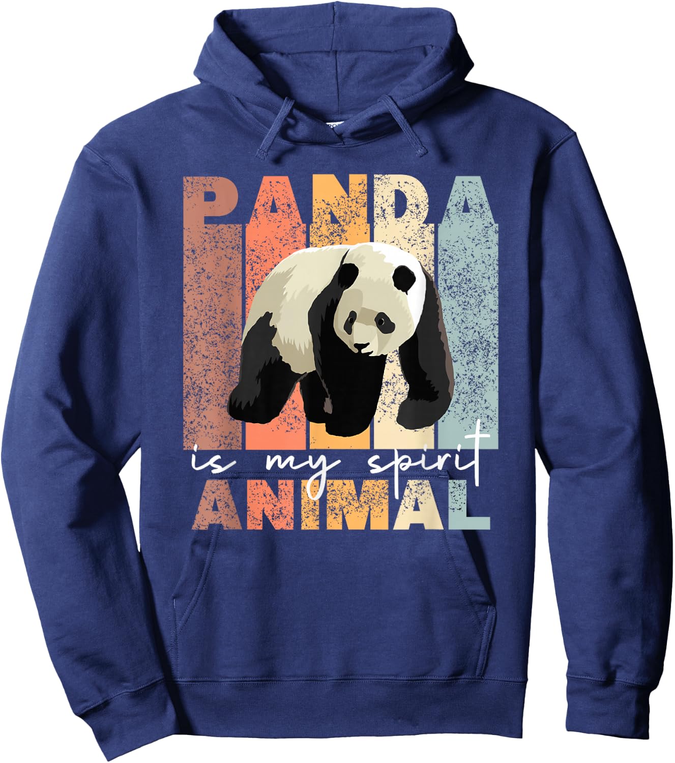 Panda Is My Spirit Animal - Cute Panda Vintage Pandas Hoodie - Hoodie | Navy