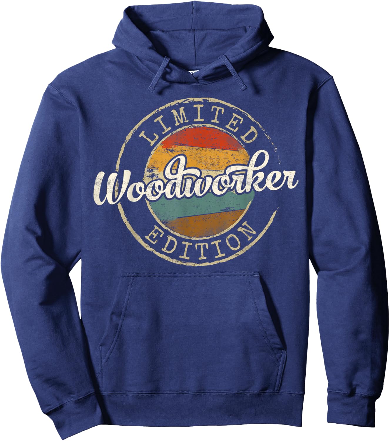 Woodworker Limited Edition Vintage Stamp Woodworking Hoodie - Hoodie | Navy