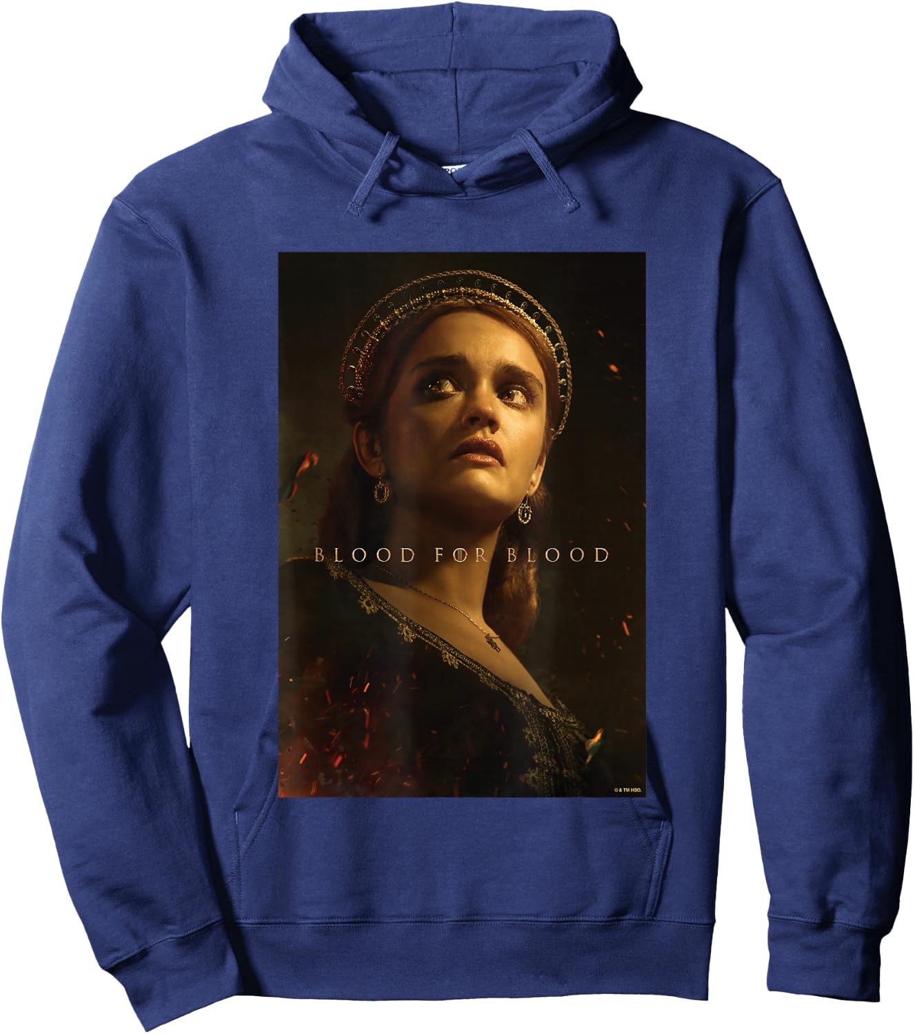 House of the Dragon Blood For Blood Alicent Hightower Retro Hoodie - Hoodie | Navy