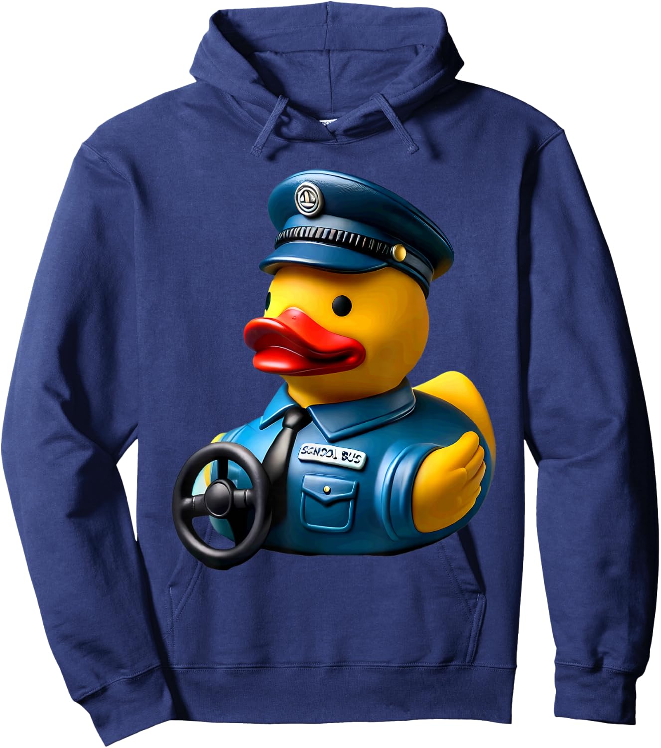 Rubber Duck School Bus Driver Ducky Duckie Men Women Kids Hoodie - Hoodie | Navy