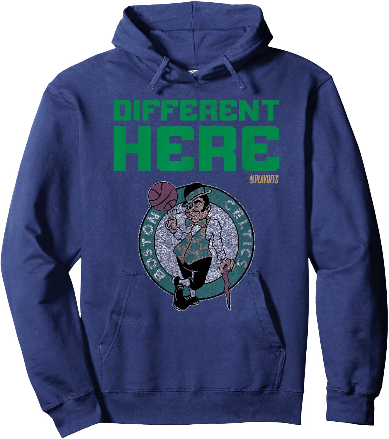 NBA 2026 Playoffs Mantra Celtics Billboard Hoodie - Hoodie | Navy