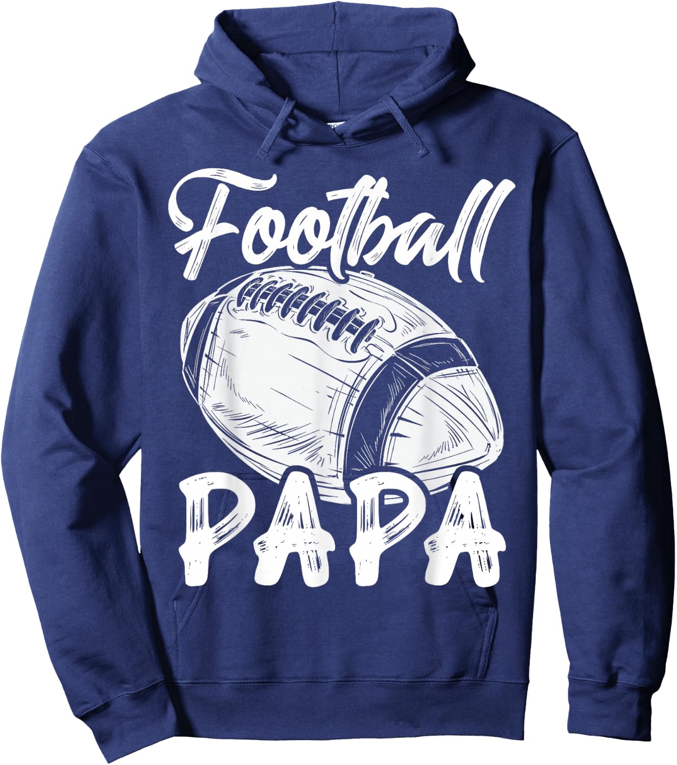 Football Papa Family Matching Players Fathers Day Hoodie - Hoodie | Navy