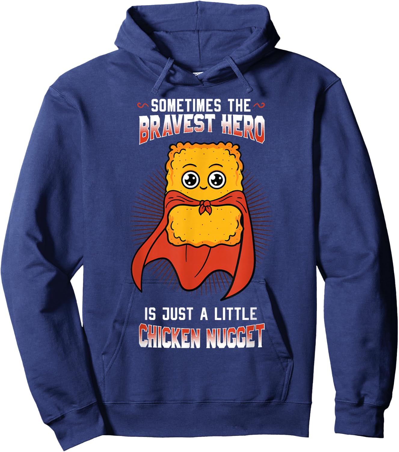 Chicken Nugget Fans Nuggies Lovers Nug Fast Food Eaters Hoodie - Hoodie | Navy