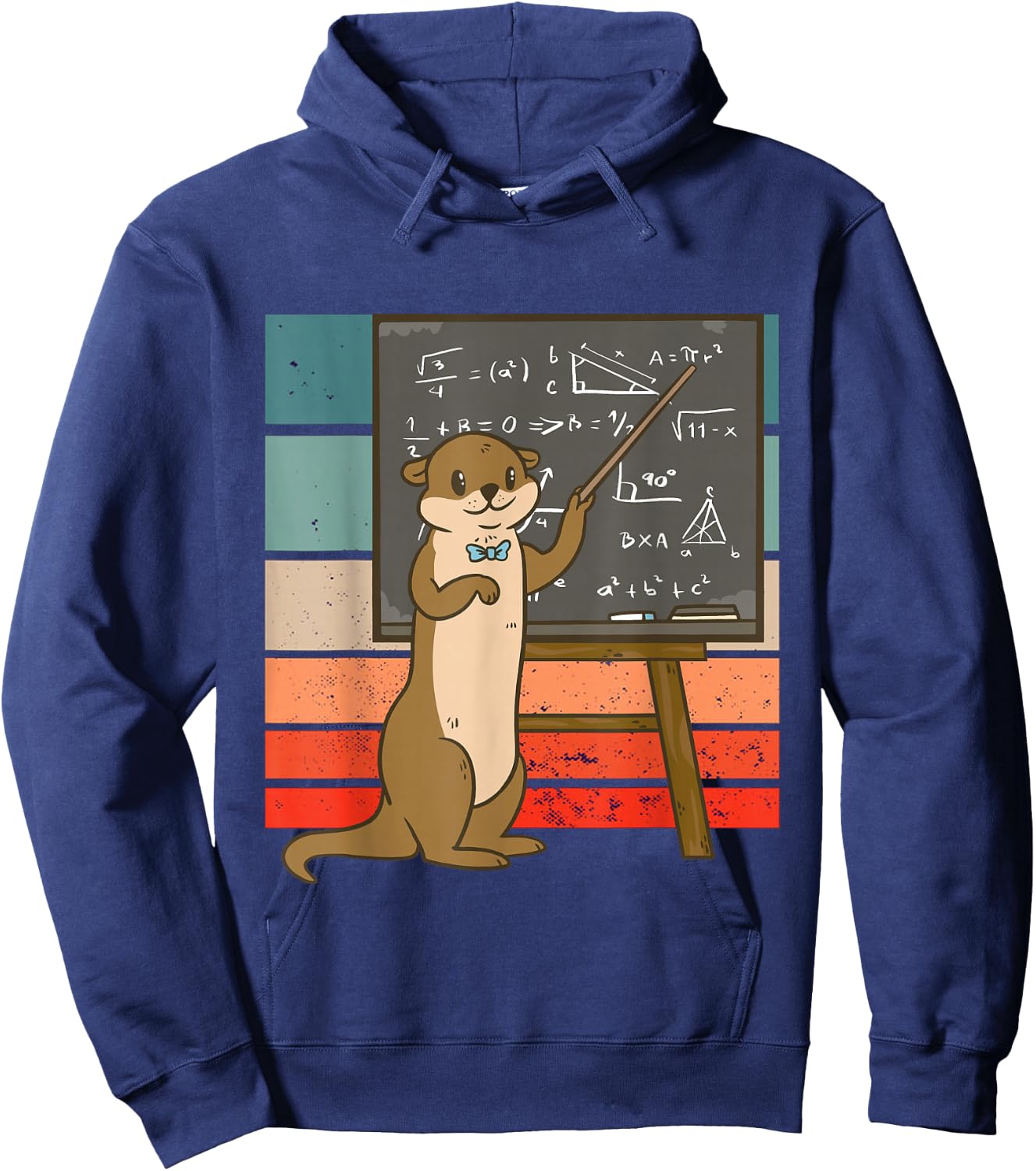 Otter Professor Teacher Teaching Maths Mathematics Hoodie - Hoodie | Navy
