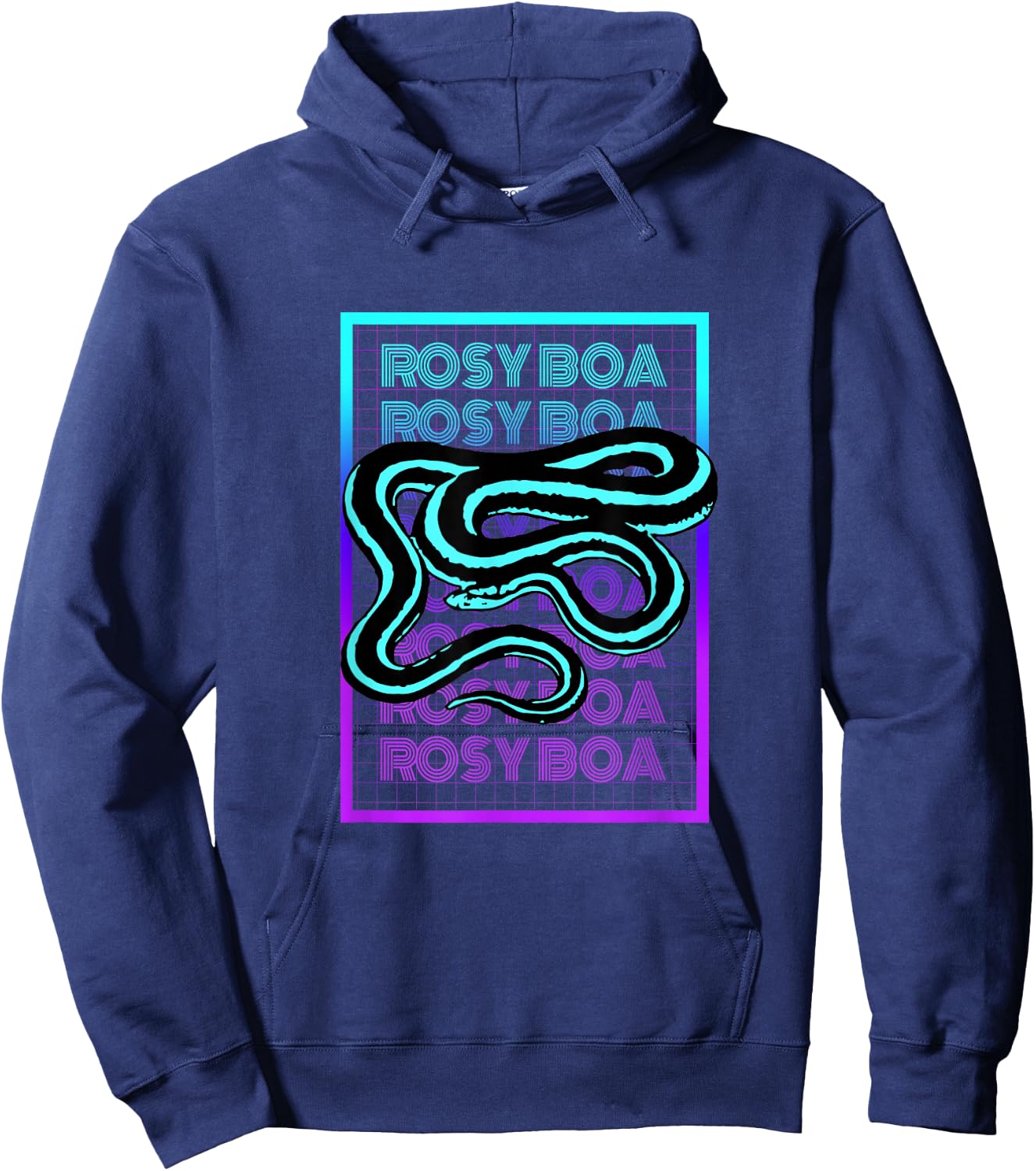 Rosy Boa Snake Vintage Retro Rosy Boa Hoodie - Hoodie | Navy