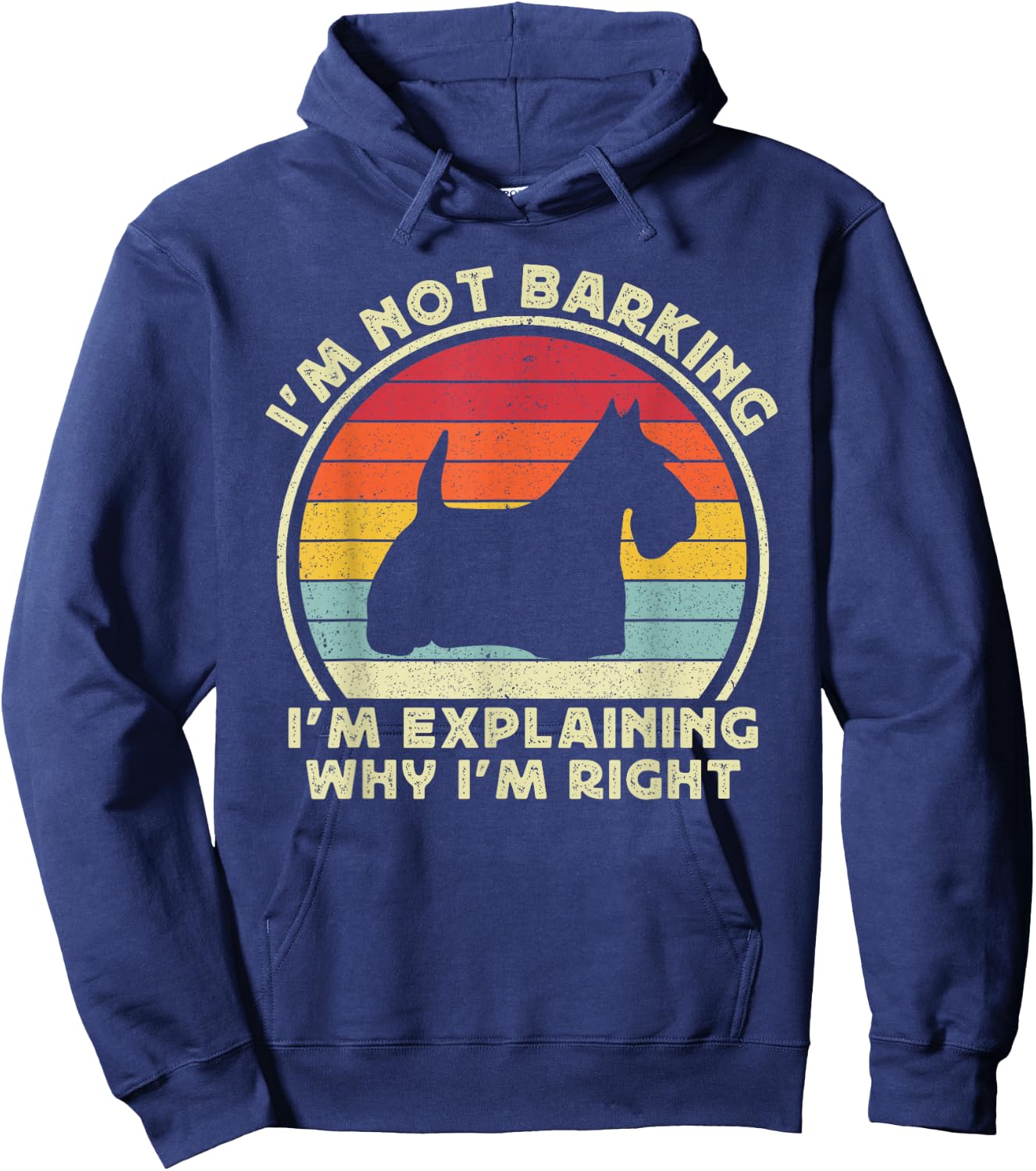 Funny Scottish Terrier Dog Women Kids Scotty Scottie Hoodie - Hoodie | Navy