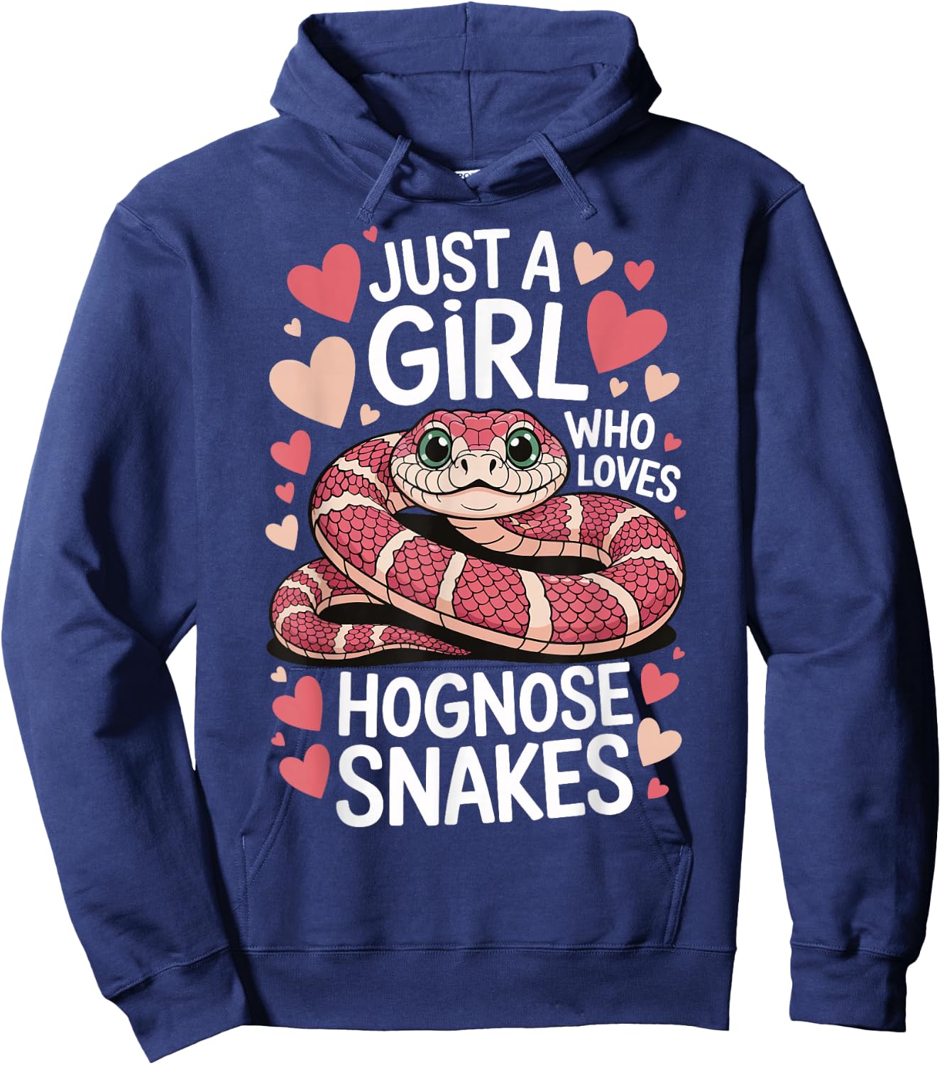 Just A Girl Who Loves Hognose Snakes Hoodie - Hoodie | Navy