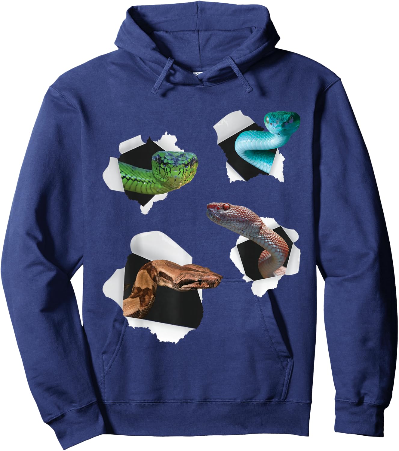 Different Type Of Snakes - Snake Lover Herpetology Zookeeper Hoodie - Hoodie | Navy