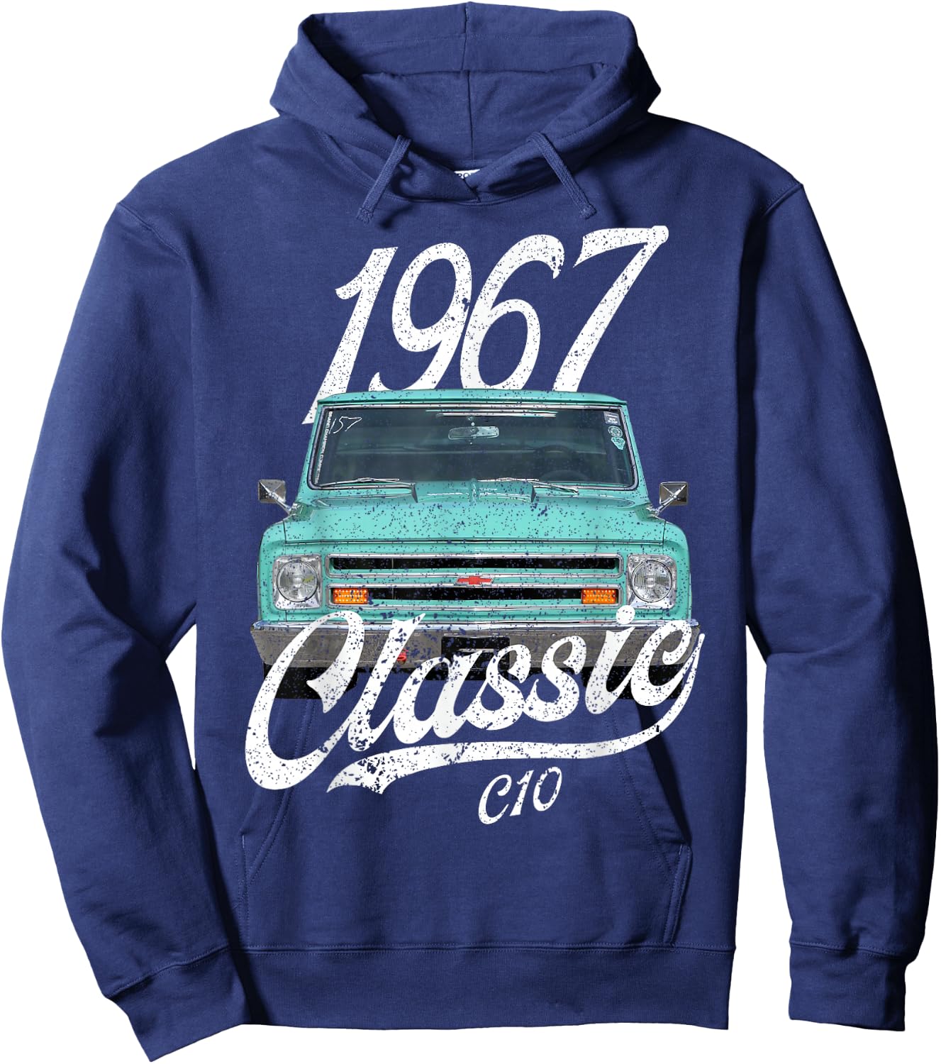 1967 C10 67' Chevys Hoodie - Hoodie | Navy