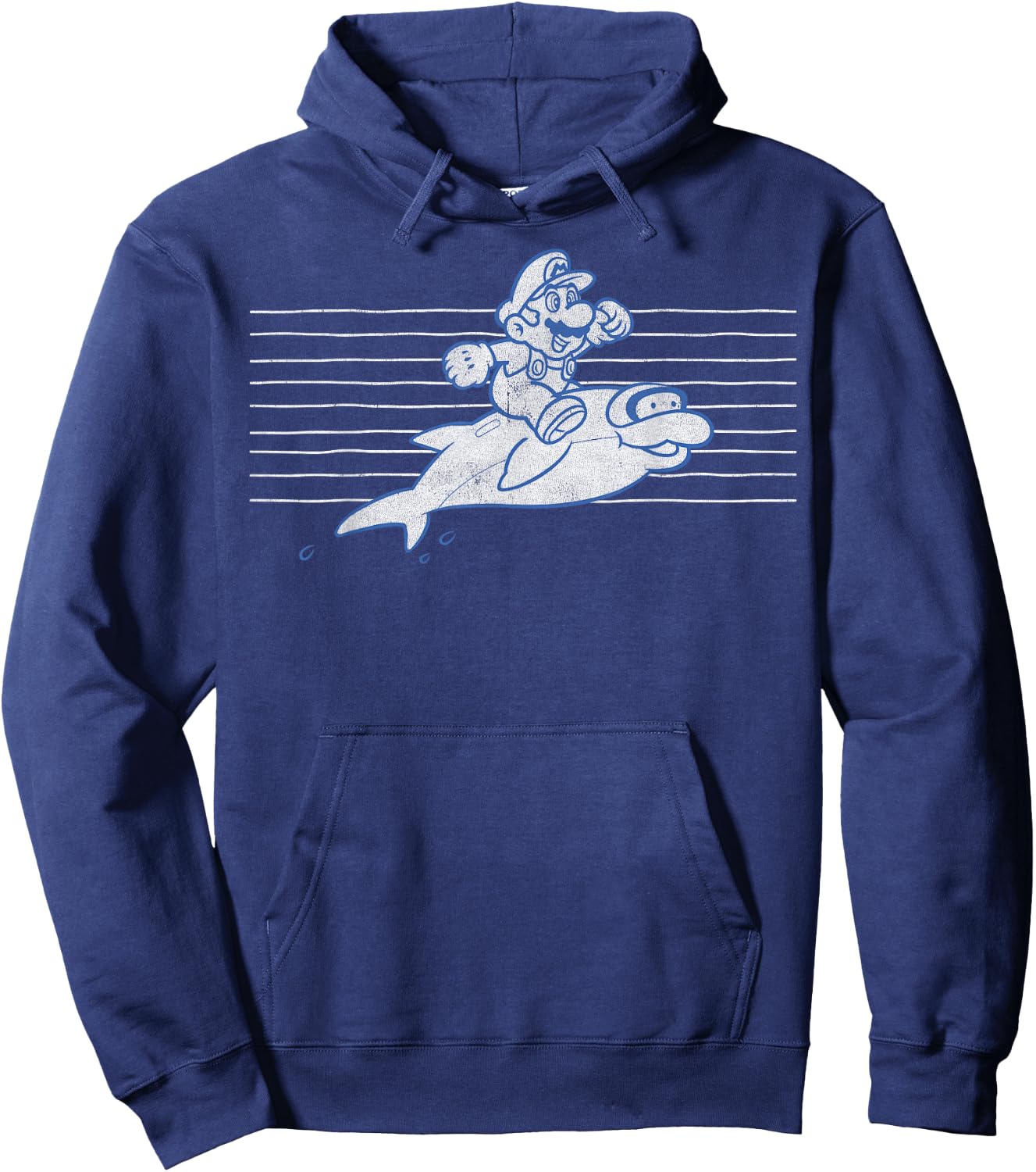 Nintendo Super Mario Swimming With Friends Hoodie - Hoodie | Navy
