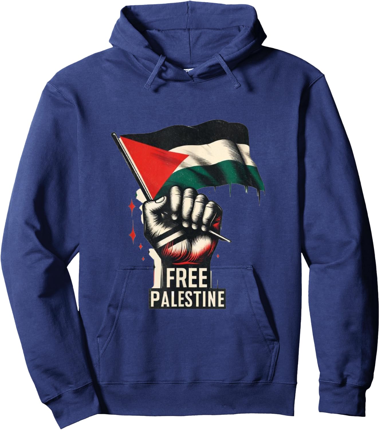 Free Palestine, Palestine, Gaza, Palestinian Pride Gift , Black, S Hoodie - Hoodie | Navy
