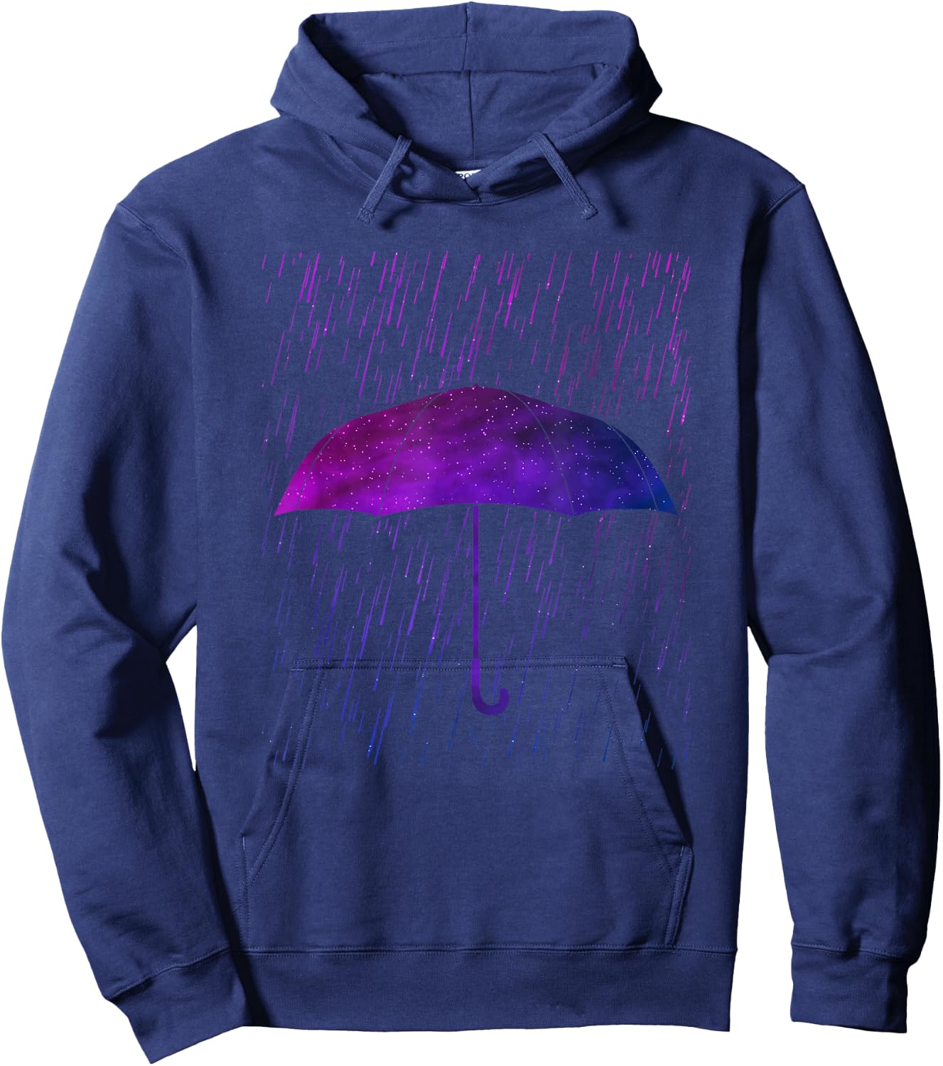 Umbrella Rain Purple Violet Favorite Color Hoodie - Hoodie | Navy