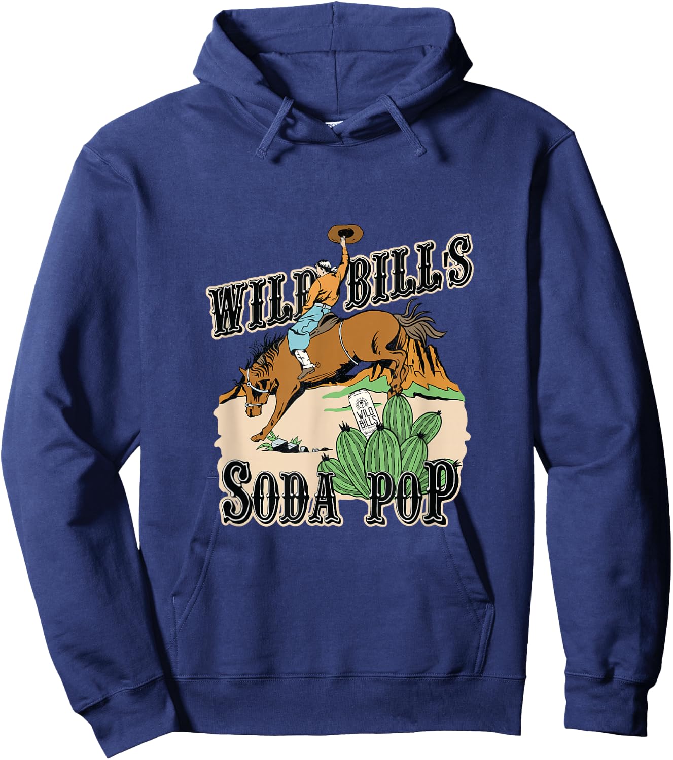Buckin' Bronco Desert: Wild Bill's Classic Sarsaparilla Hoodie - Hoodie | Navy
